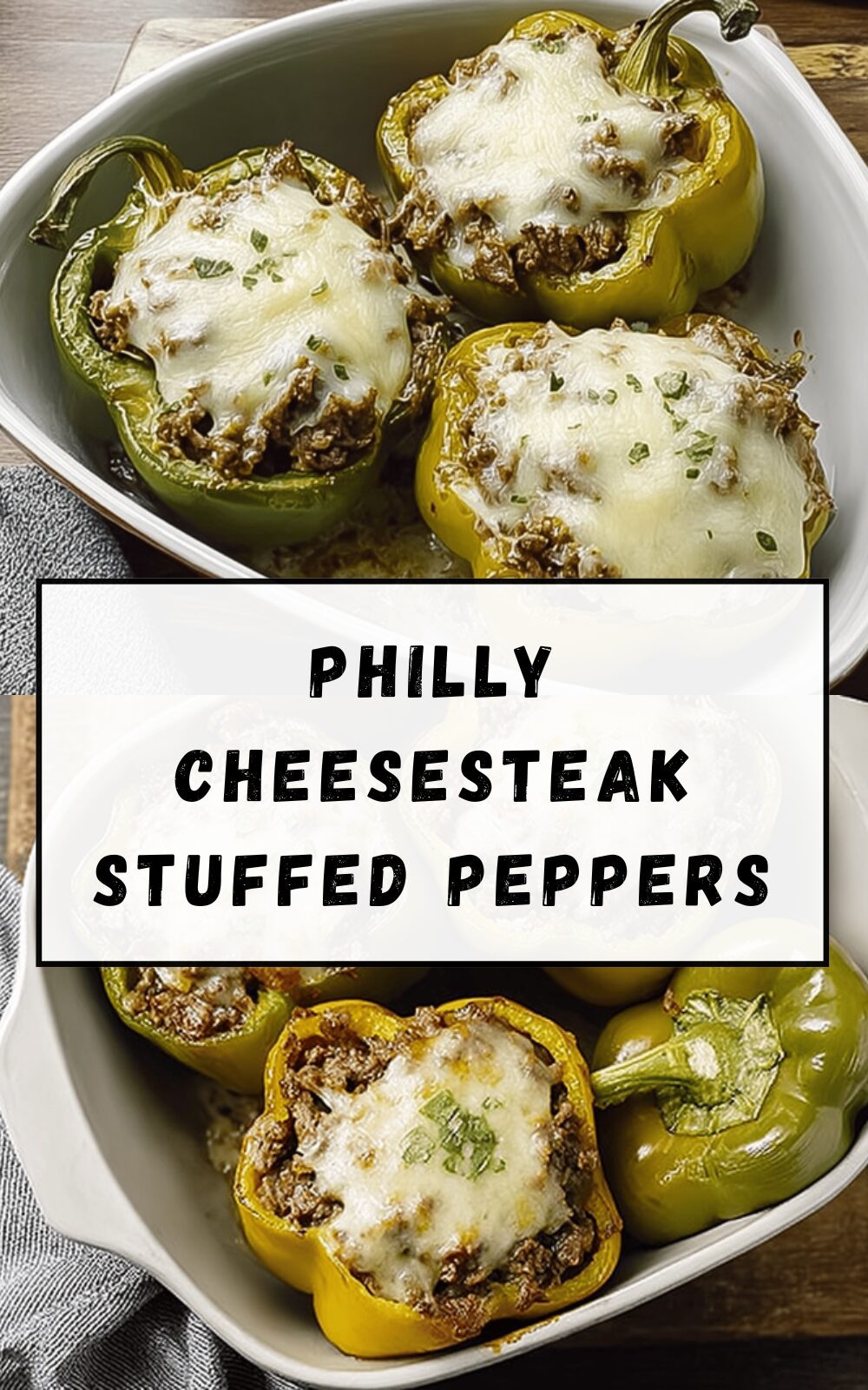 Philly Cheesesteak Stuffed Peppers