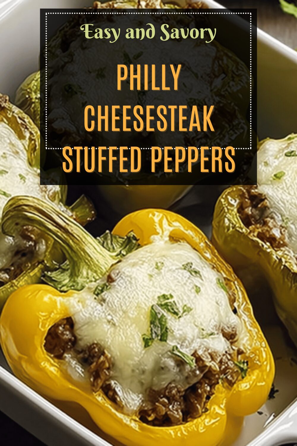 Philly Cheesesteak Stuffed Peppers