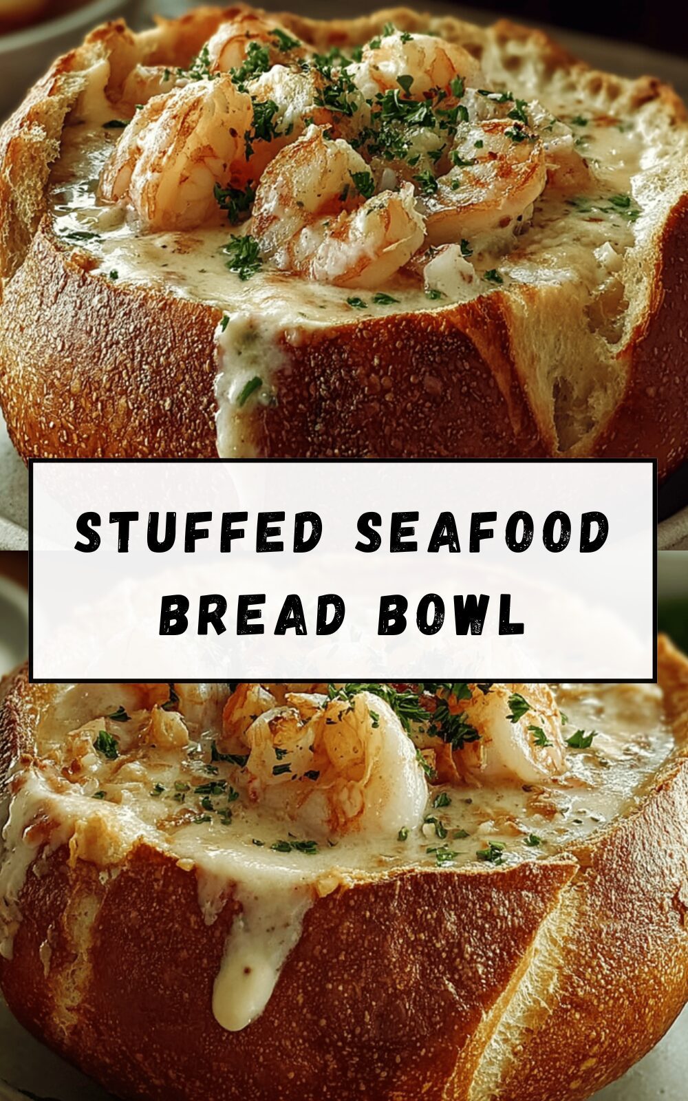 Stuffed Seafood Bread Bowl