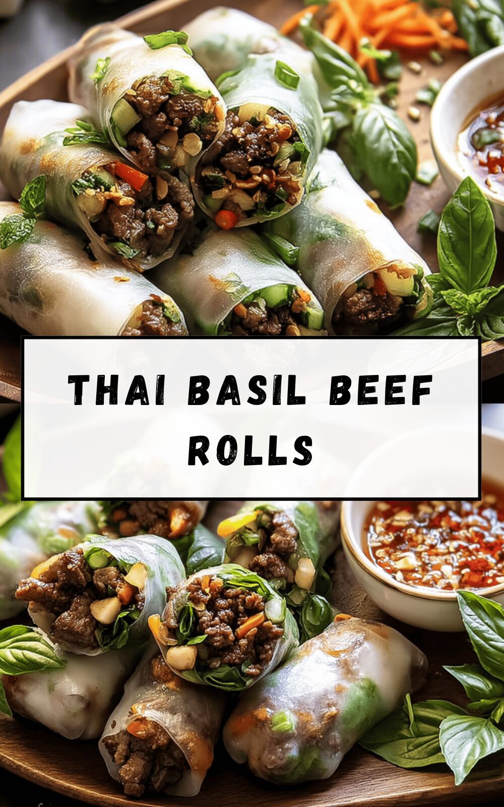 Thai Basil Beef Rolls