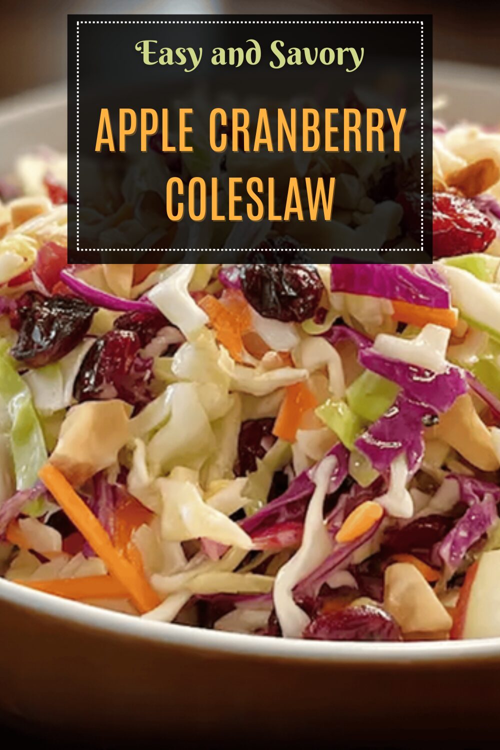 Apple Cranberry Coleslaw