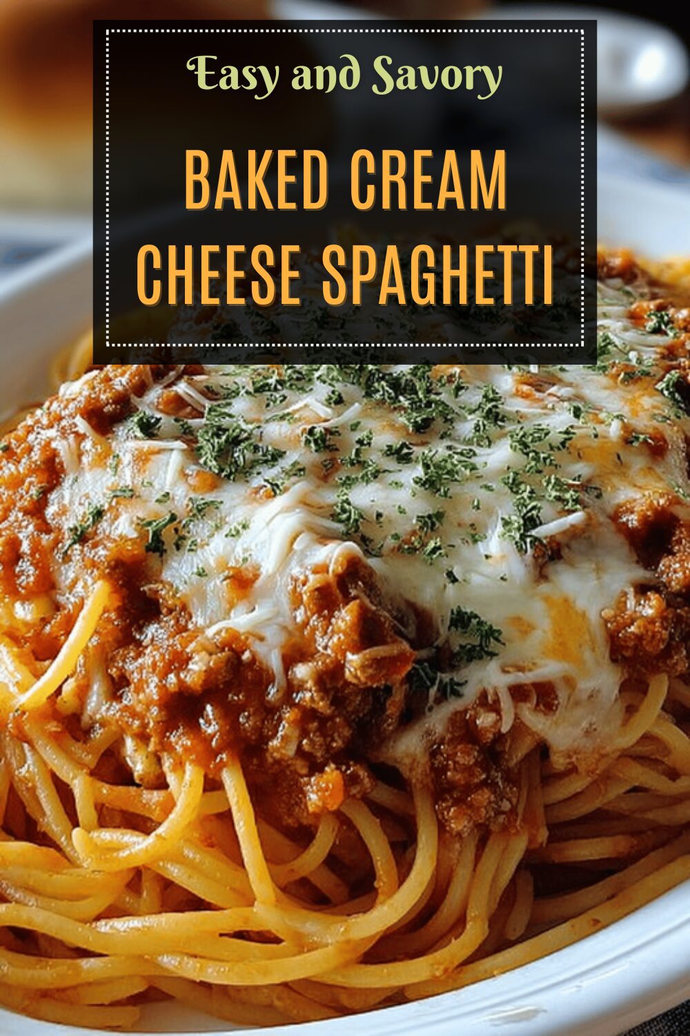 Baked Cream Cheese Spaghetti