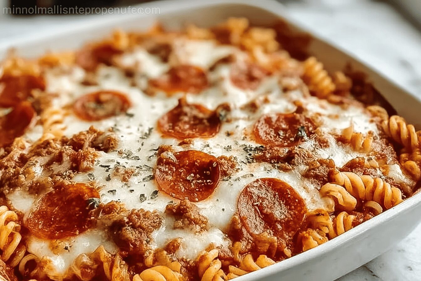 Baked Pizza Spaghetti