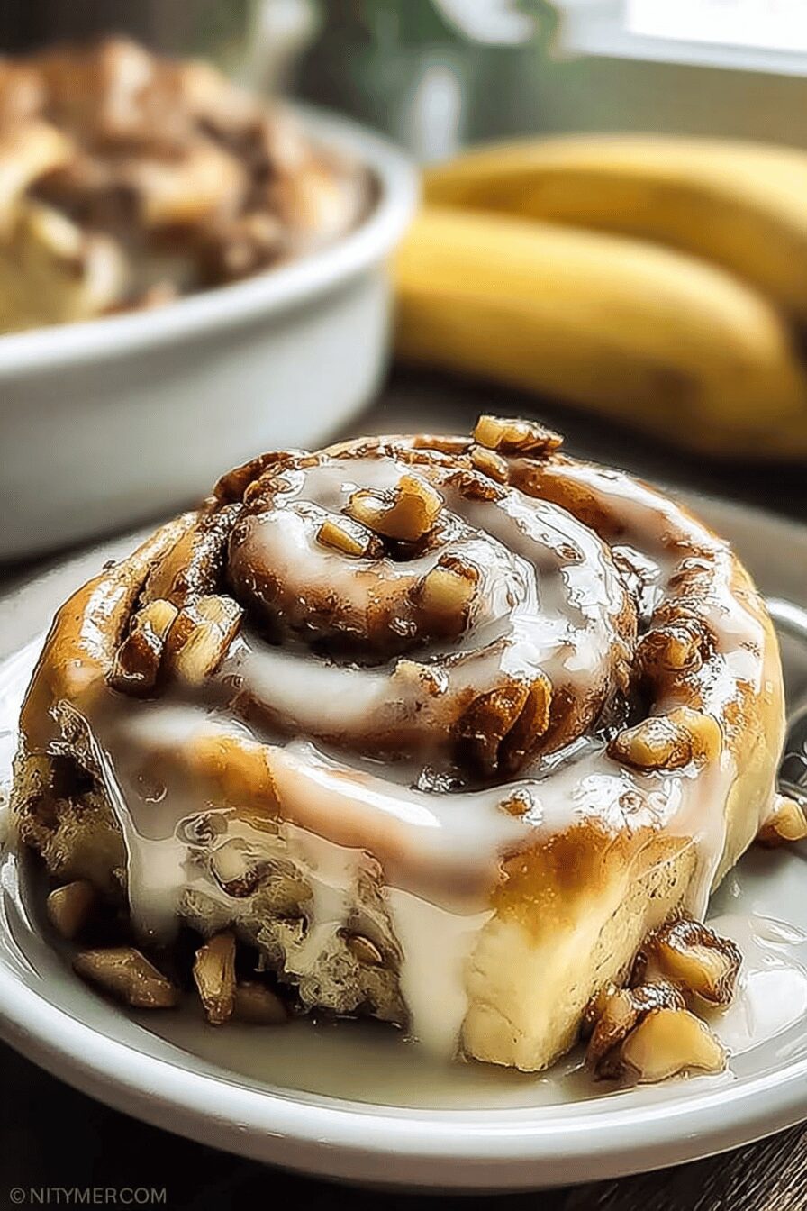 Banana Bread Cinnamon Rolls