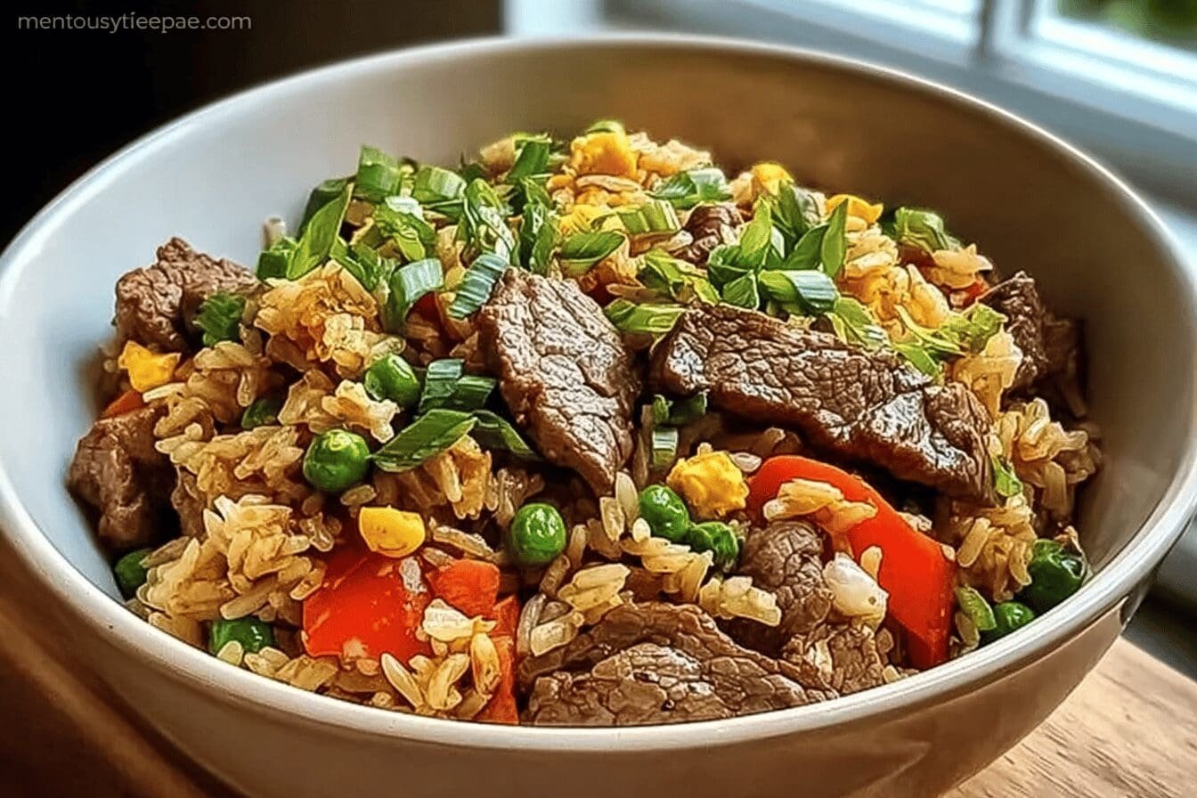Beef Stir Fry Fried Rice Recipe With Quick Simple Ingredients