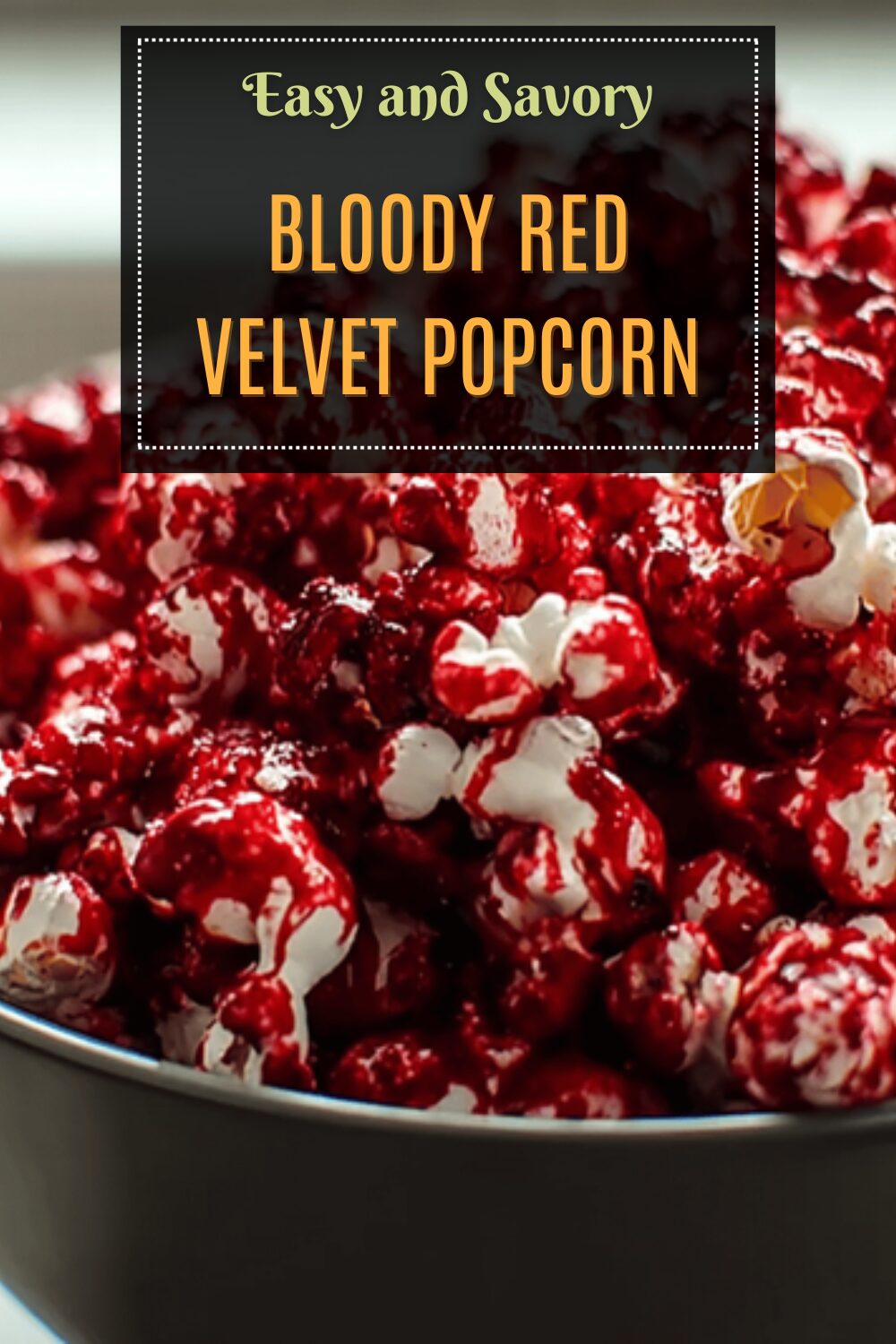 Bloody Red Velvet Popcorn