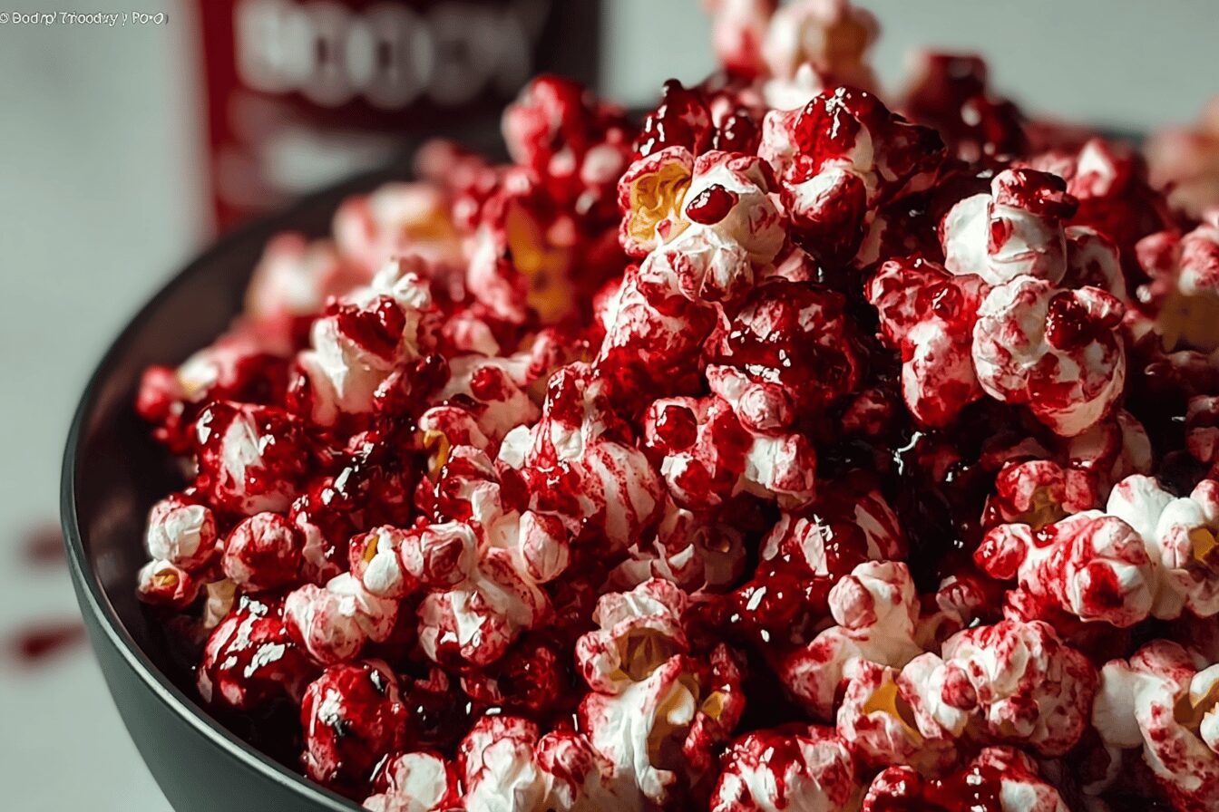 Bloody Red Velvet Popcorn