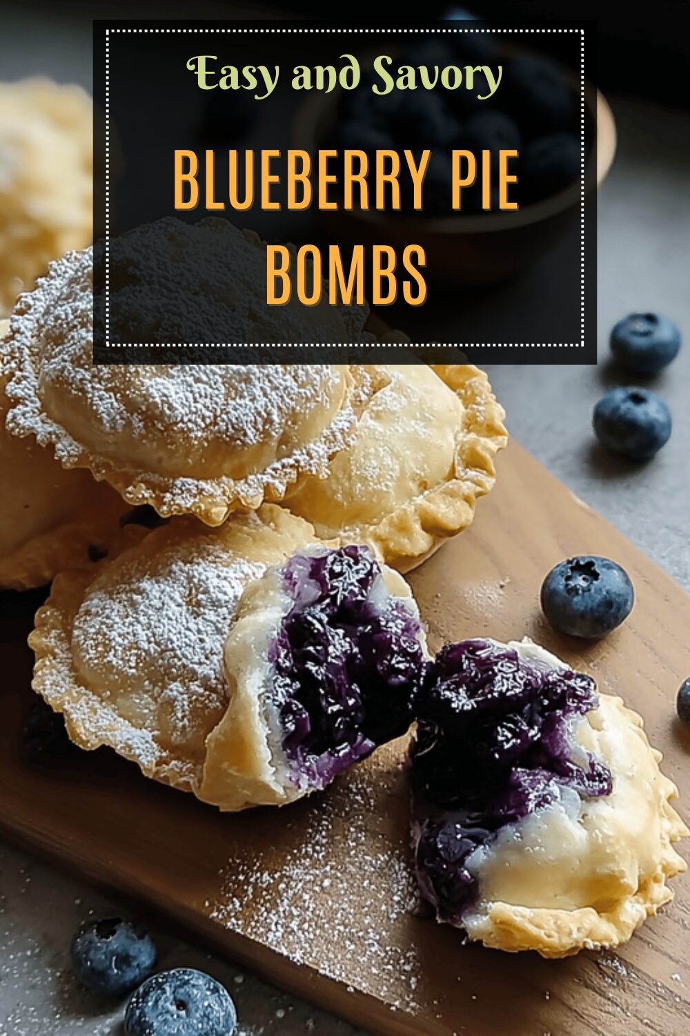 Blueberry Pie Bombs