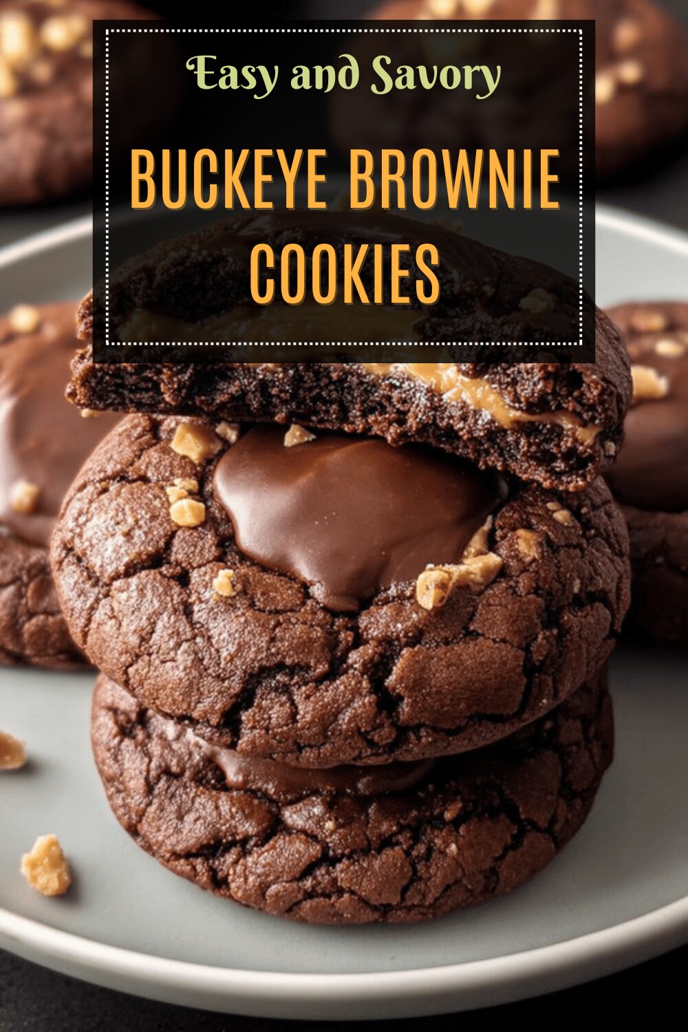 Buckeye Brownie Cookies