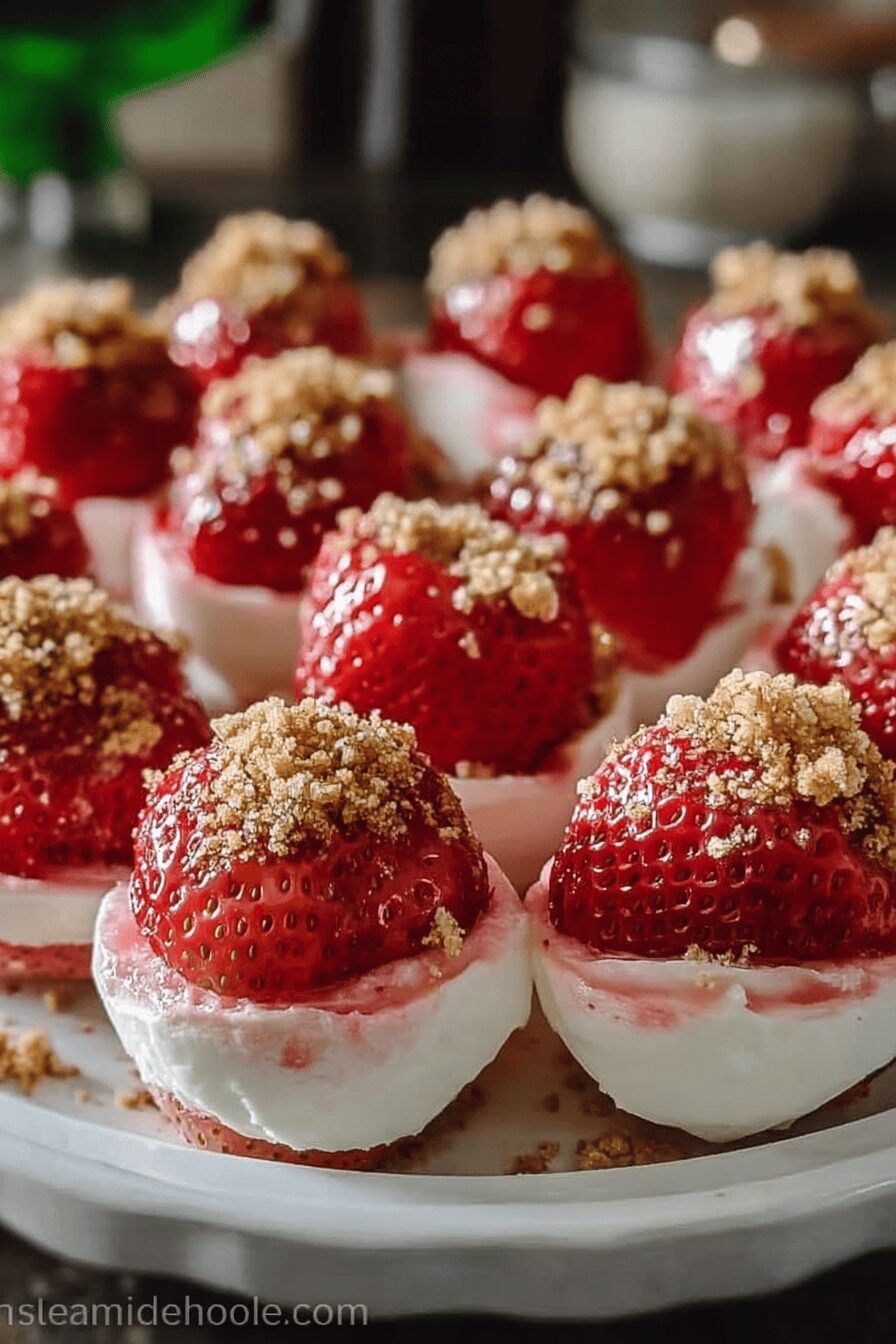 Cheesecake Deviled Strawberries