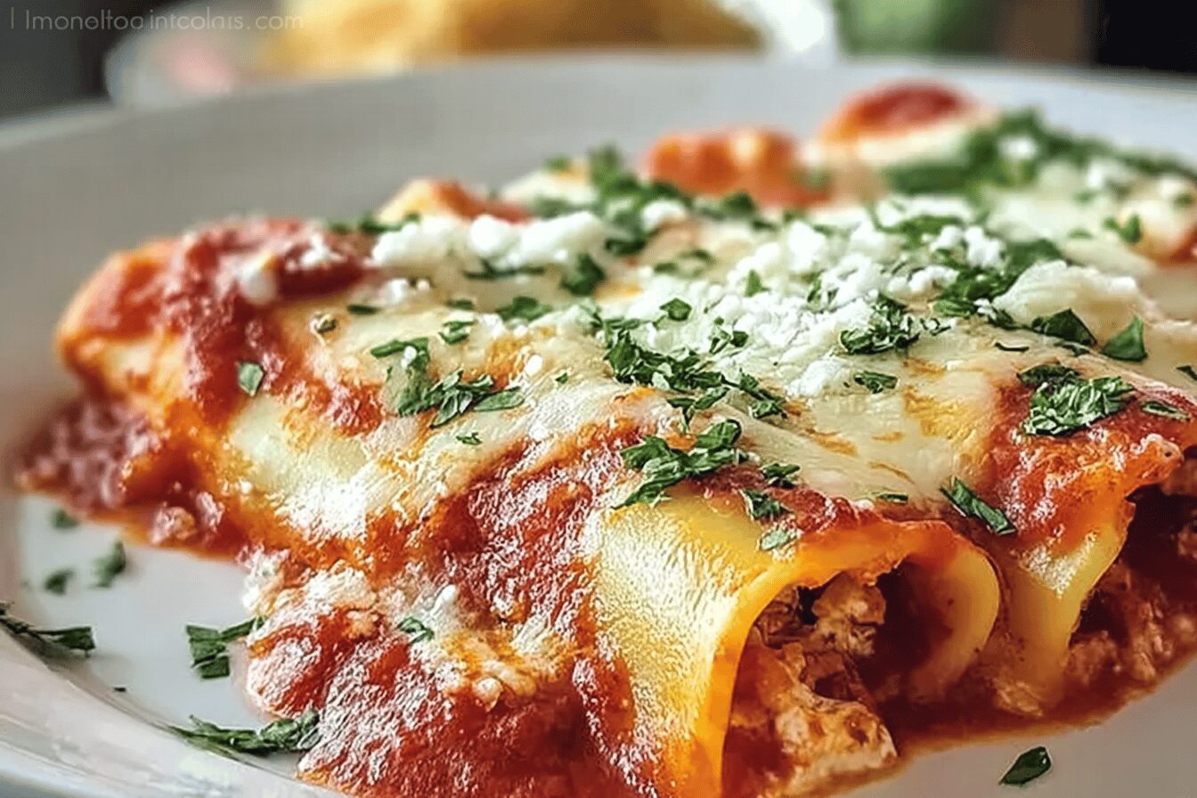 Cheesy Manicotti
