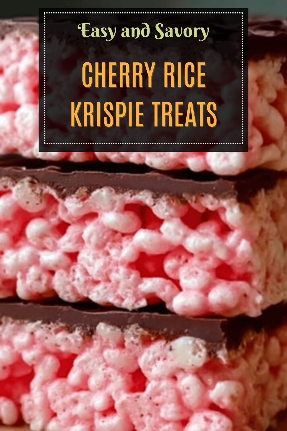 Chocolate Covered Cherry Rice Krispies Treats Recipe 7 Cherry Rice Krispie Treats