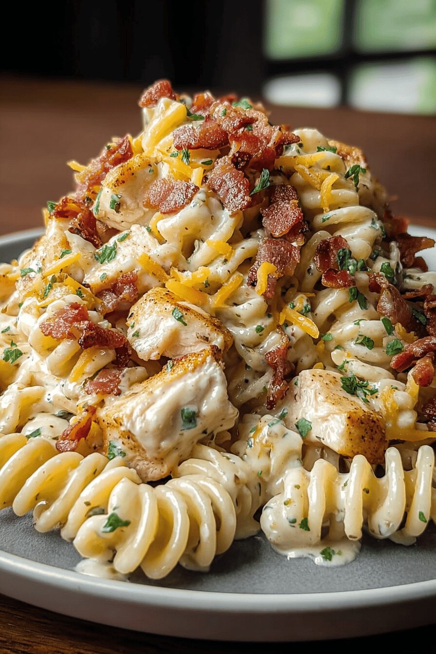 Chicken Bacon Ranch Pasta