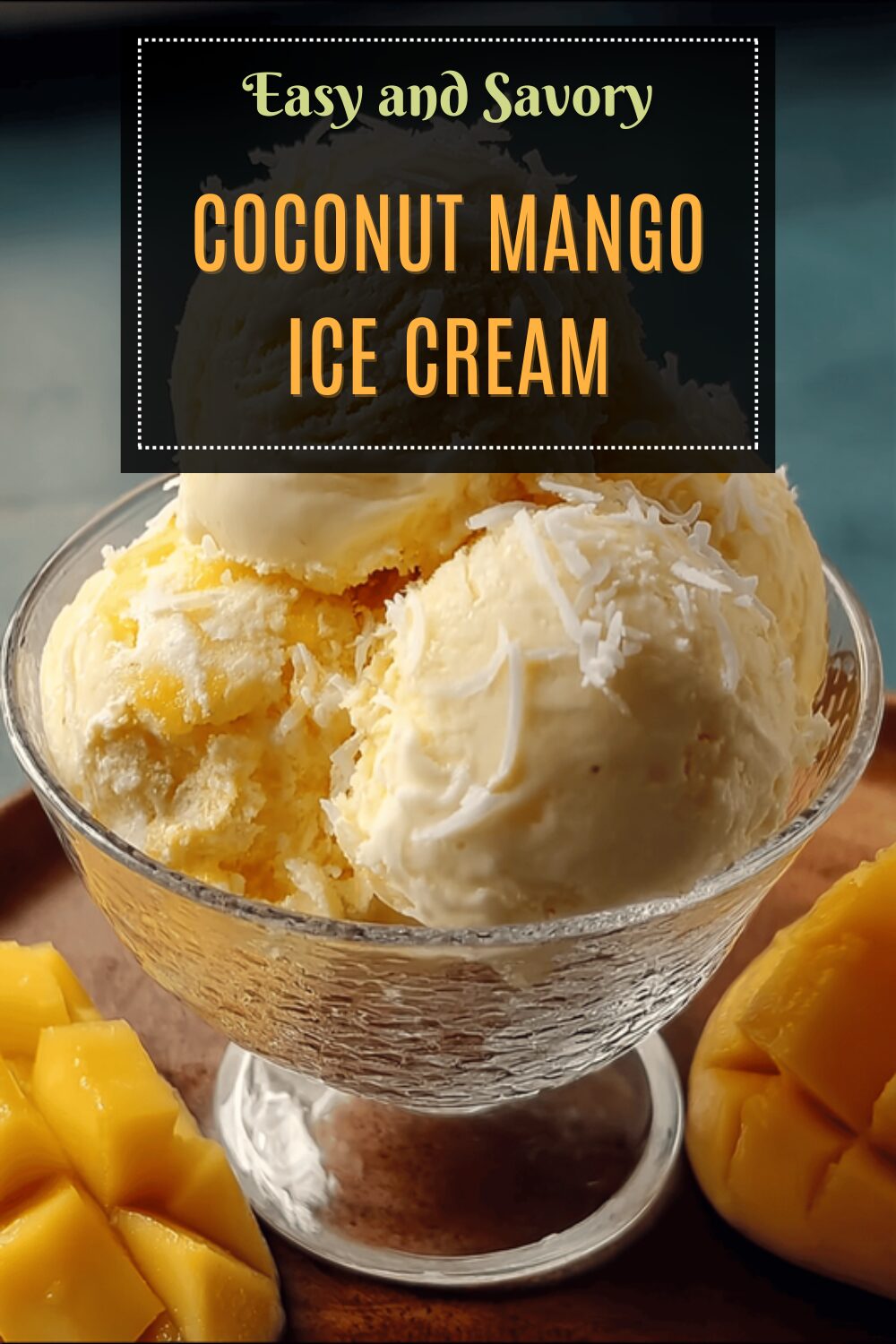Coconut Mango Ice Cream