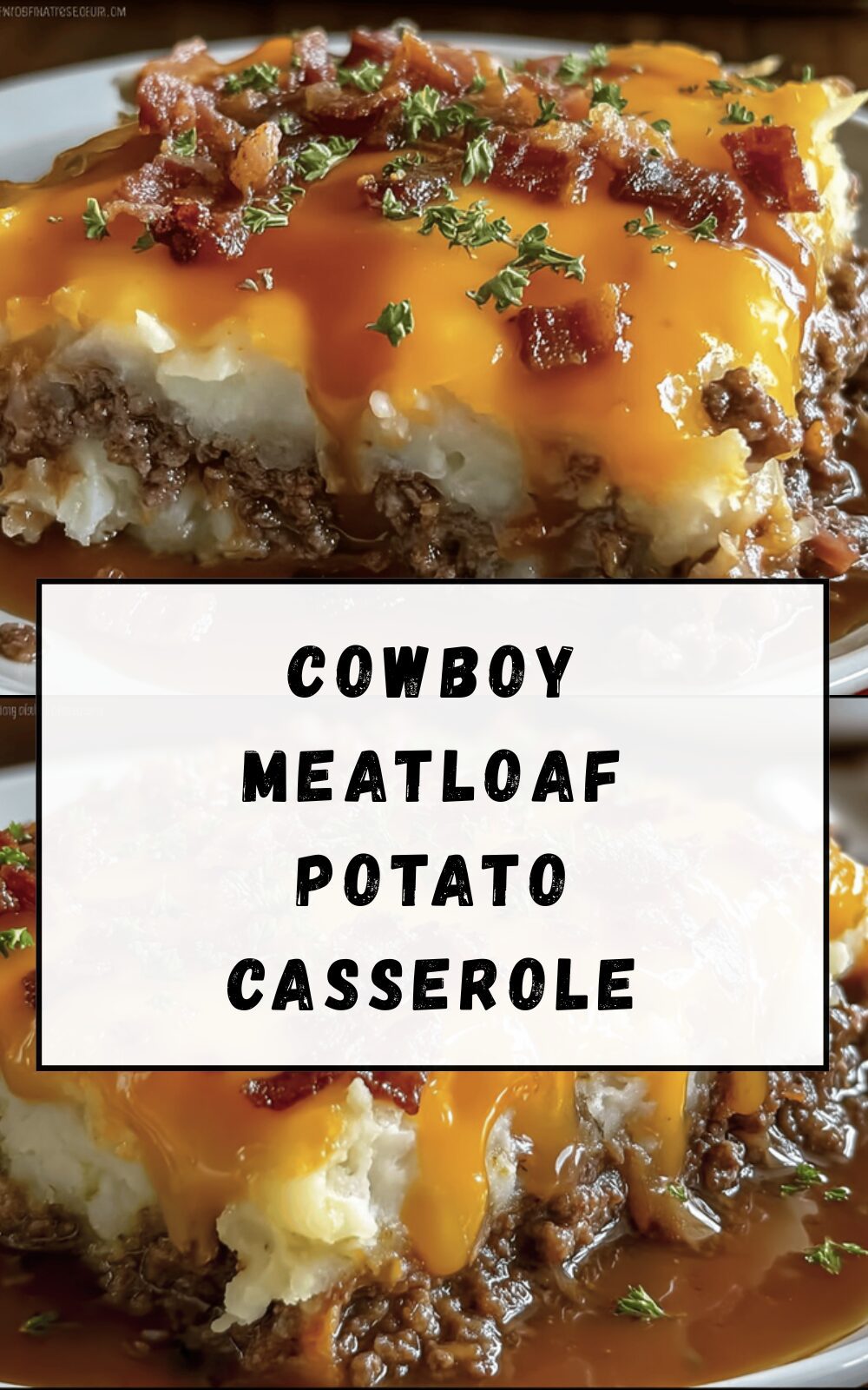 Cowboy Meatloaf Potato Casserole