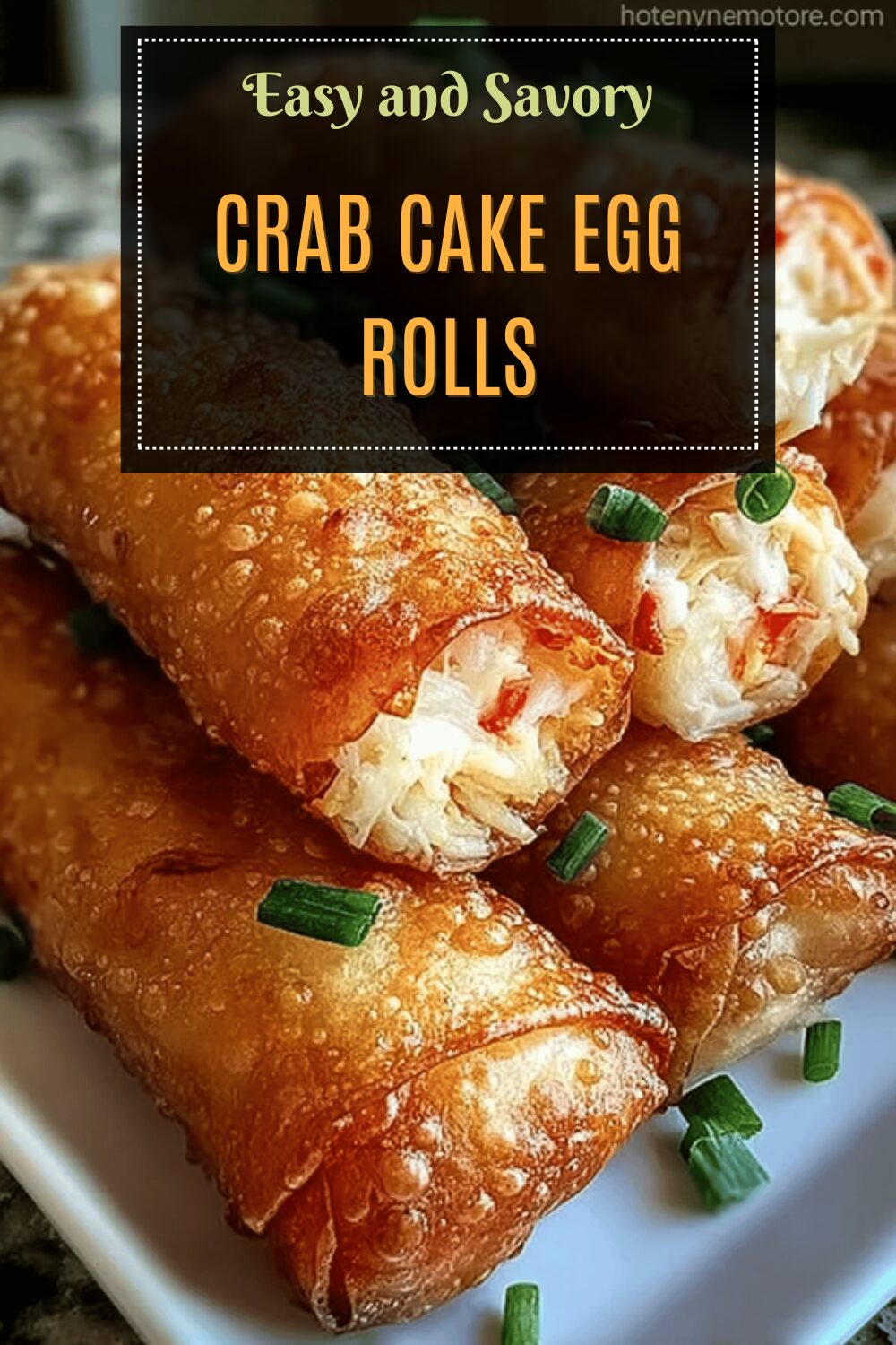 Crab Cake Egg Rolls
