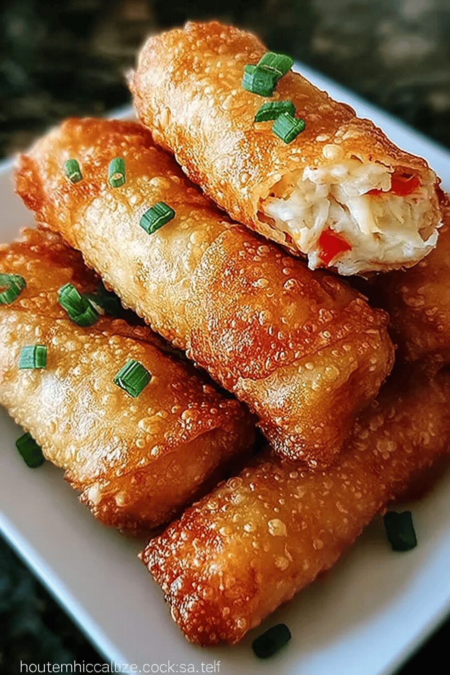 Crab Cake Egg Rolls