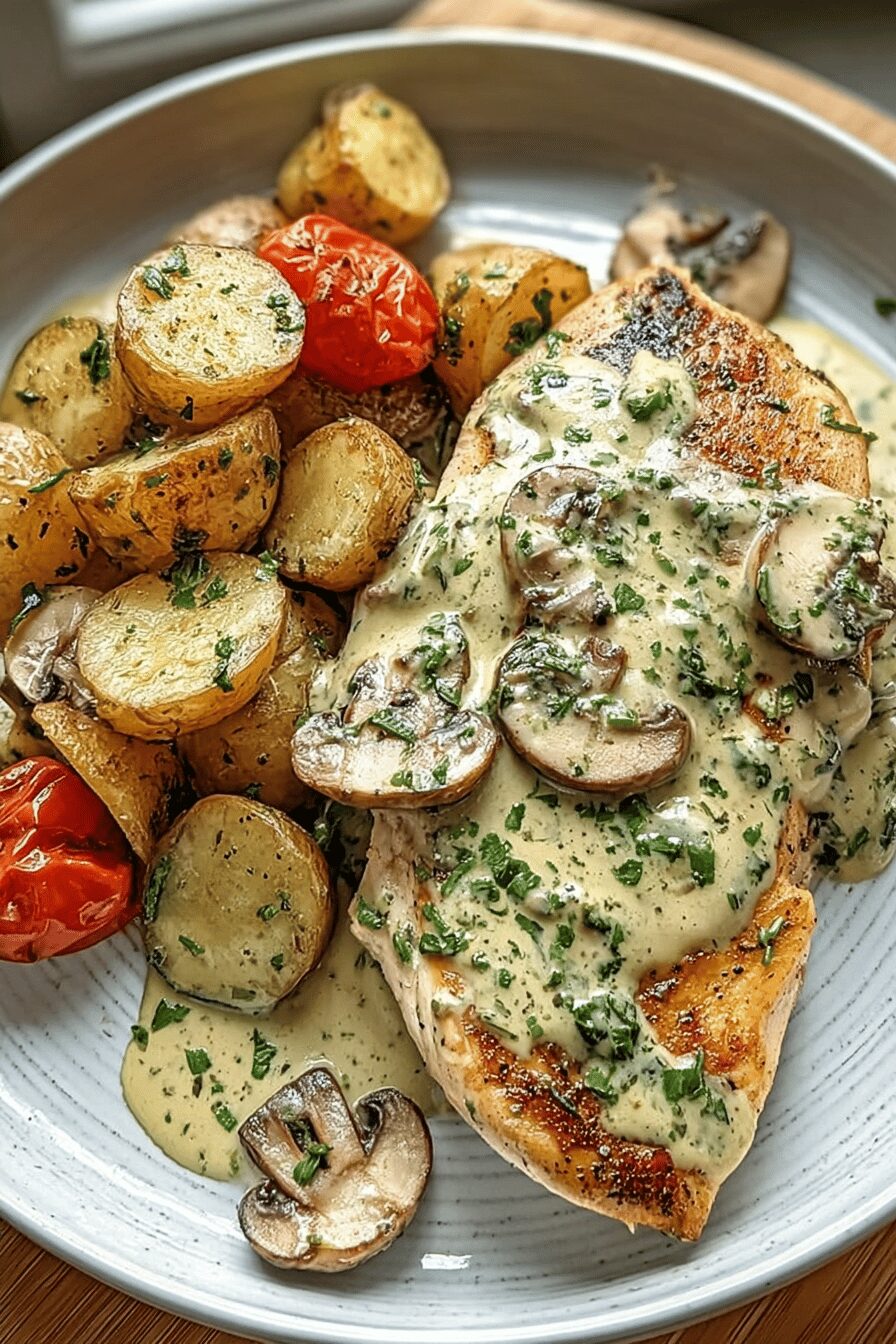Creamy Pesto Chicken Dinner