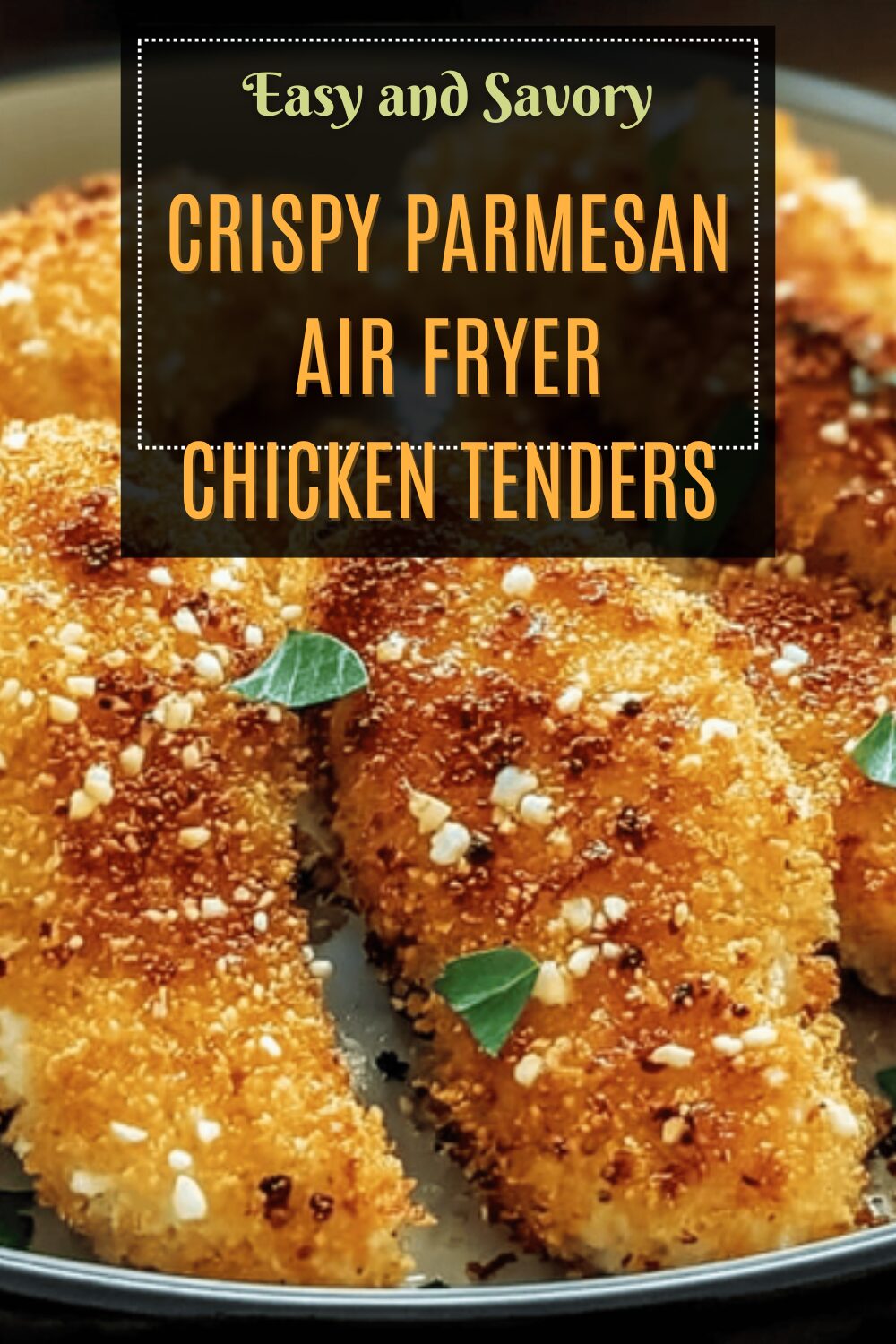 Crispy Parmesan Air Fryer Chicken Tenders