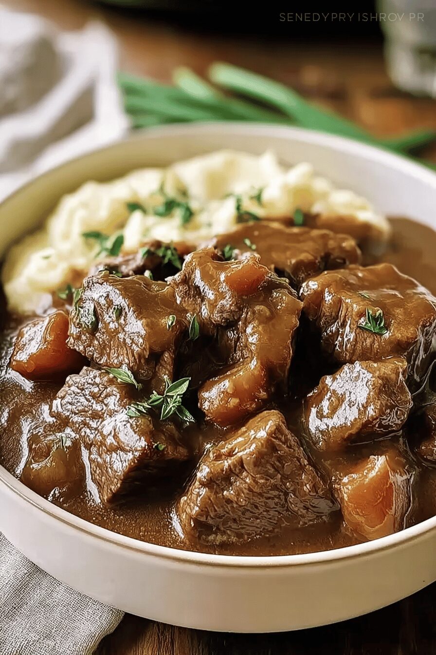 Crock Pot Cubed Steak