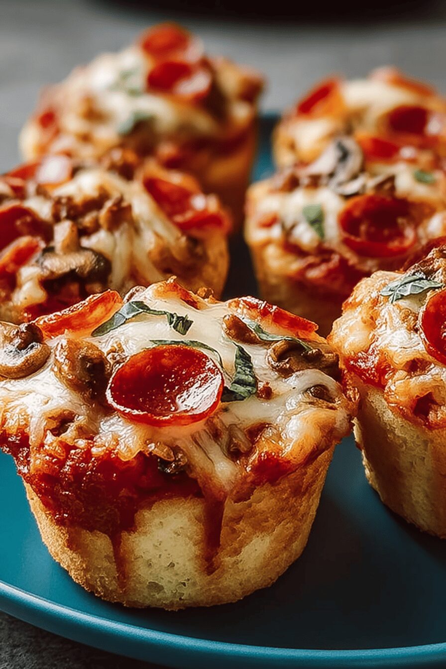 Deep Dish Pizza Cupcakes