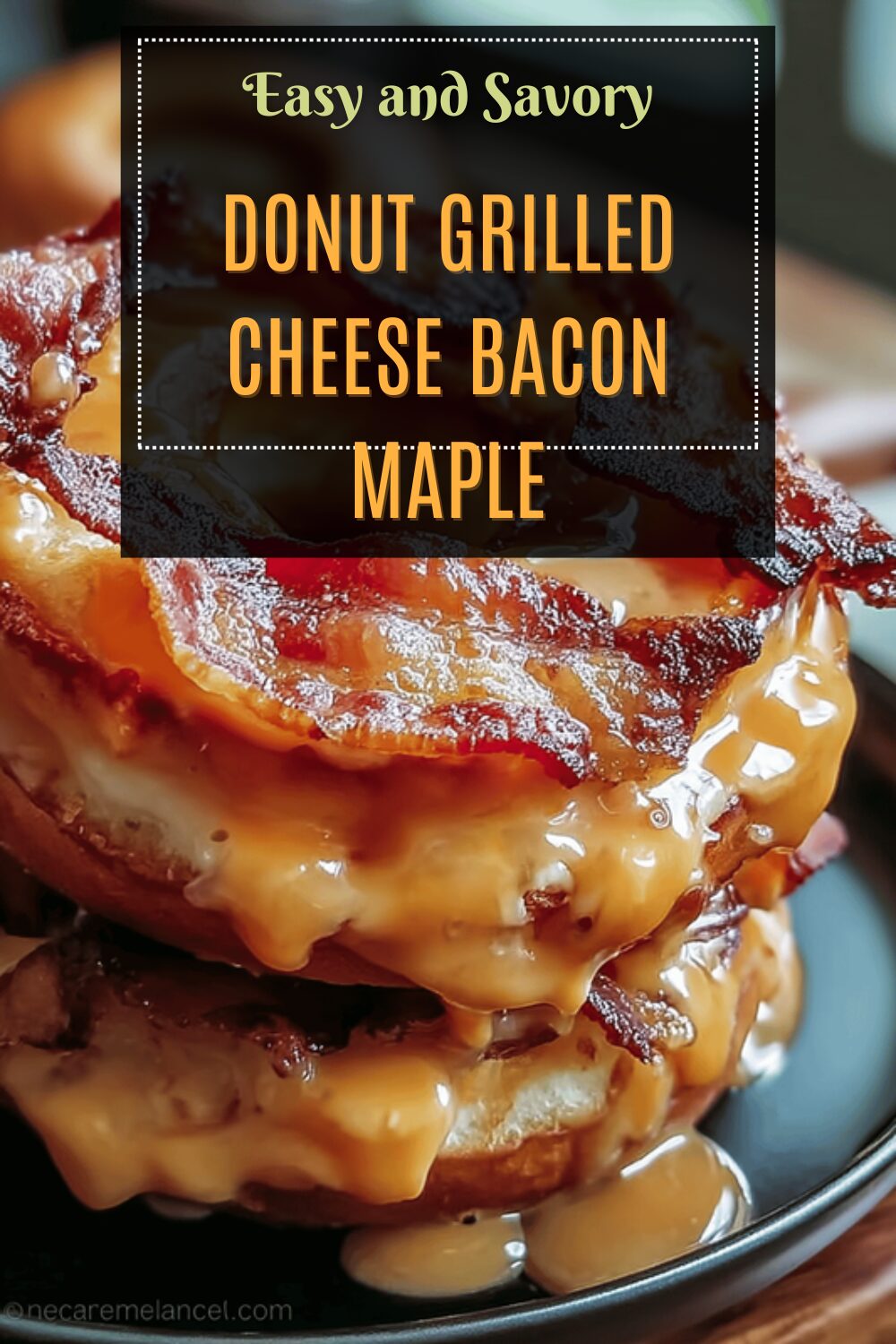 Donut Grilled Cheese Bacon Maple