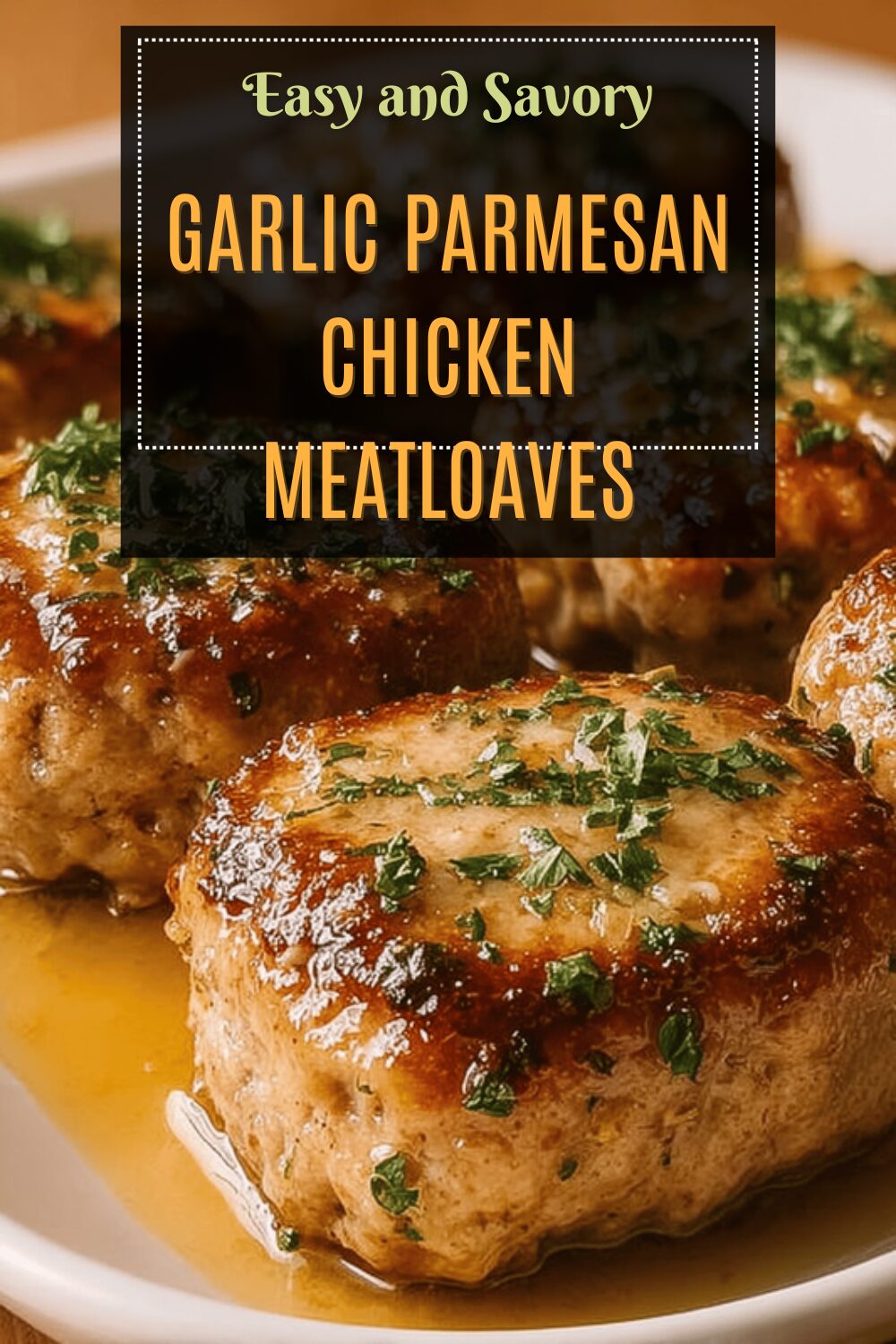 Garlic Parmesan Chicken Meatloaves