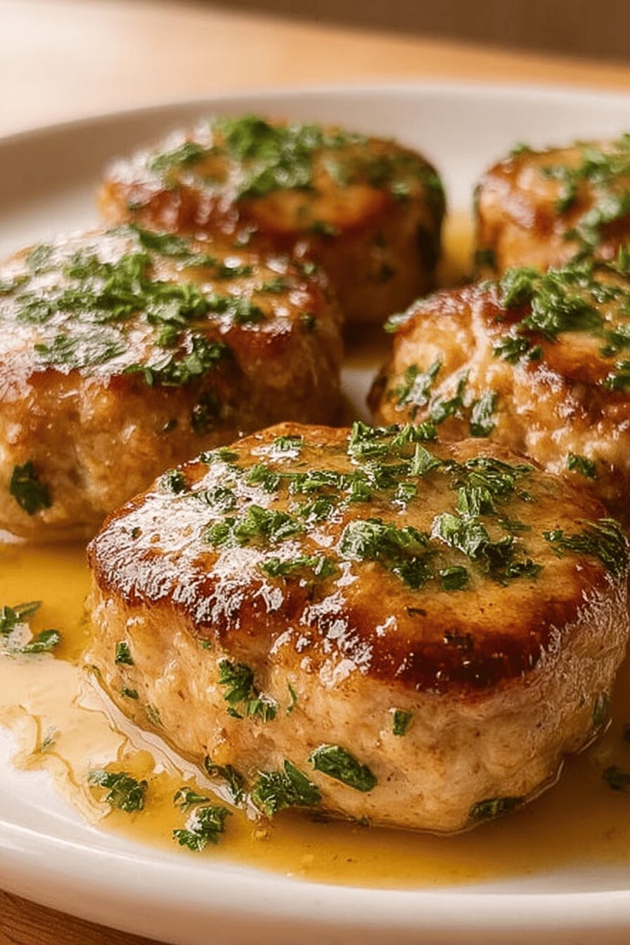 Garlic Parmesan Chicken Meatloaves