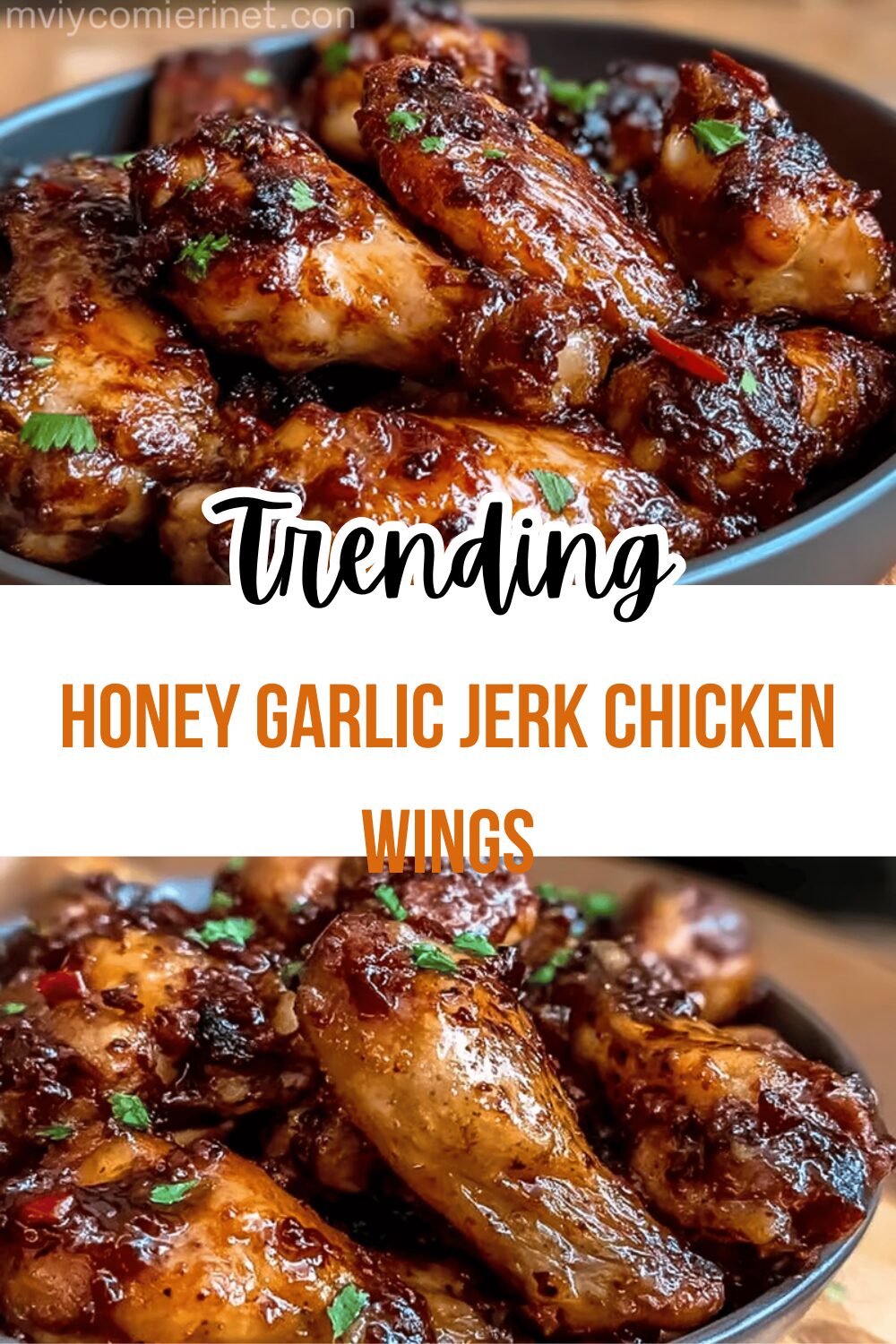 Honey Garlic Jerk Chicken Wings