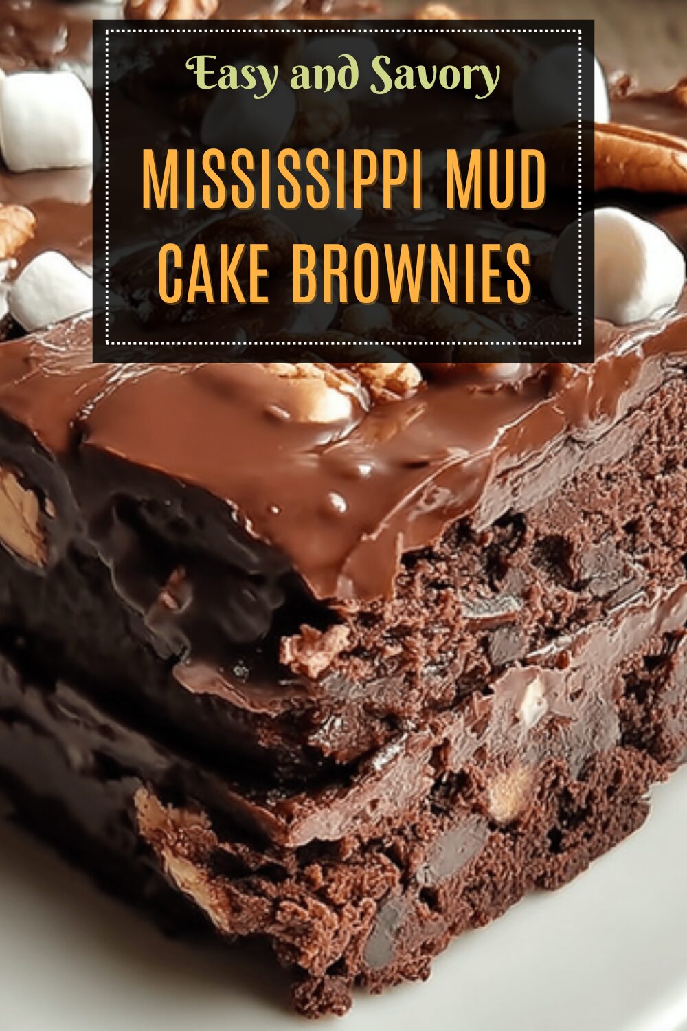Mississippi Mud Cake Brownies
