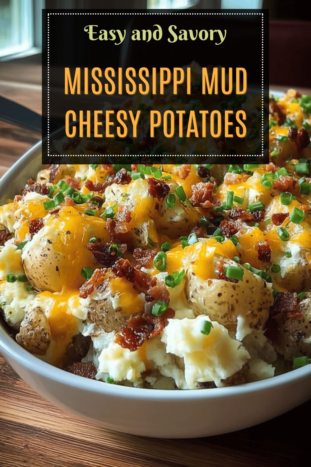 Mississippi Mud Cheesy Potatoes