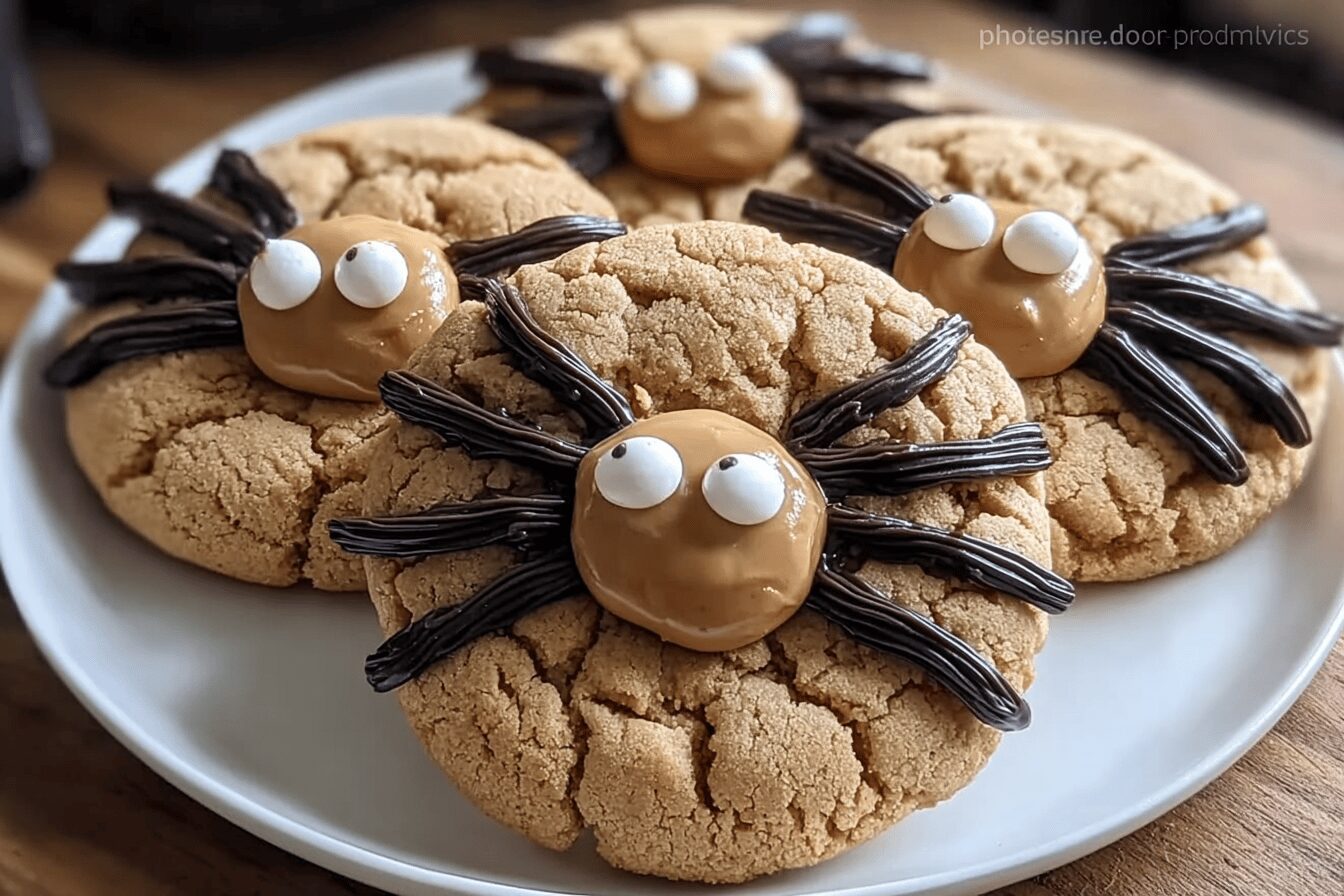 Peanut Butter Spider Cookies