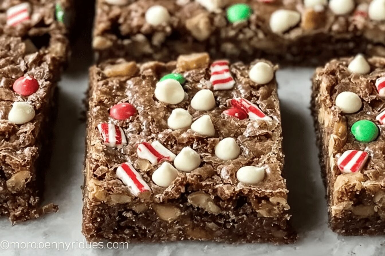 Peppermint Mocha Cookie Bars