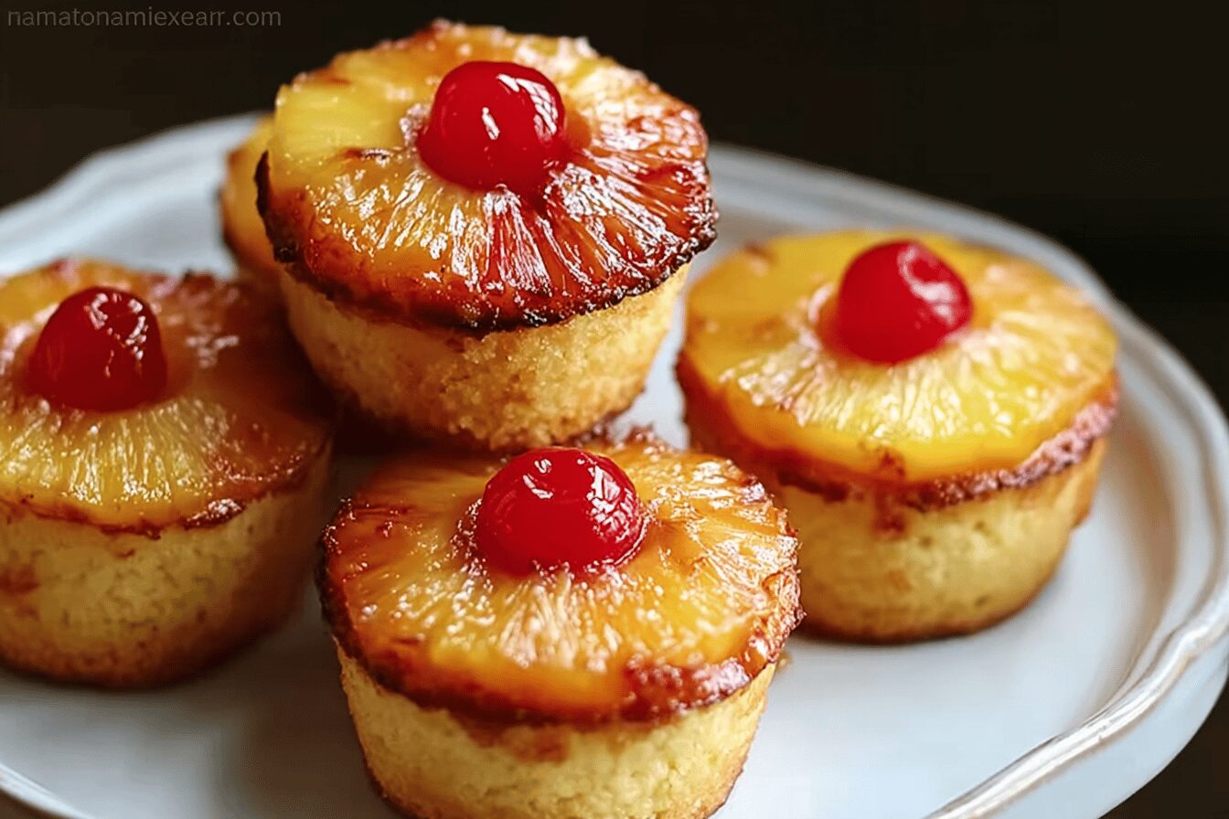 Pineapple Upside Down Cupcakes