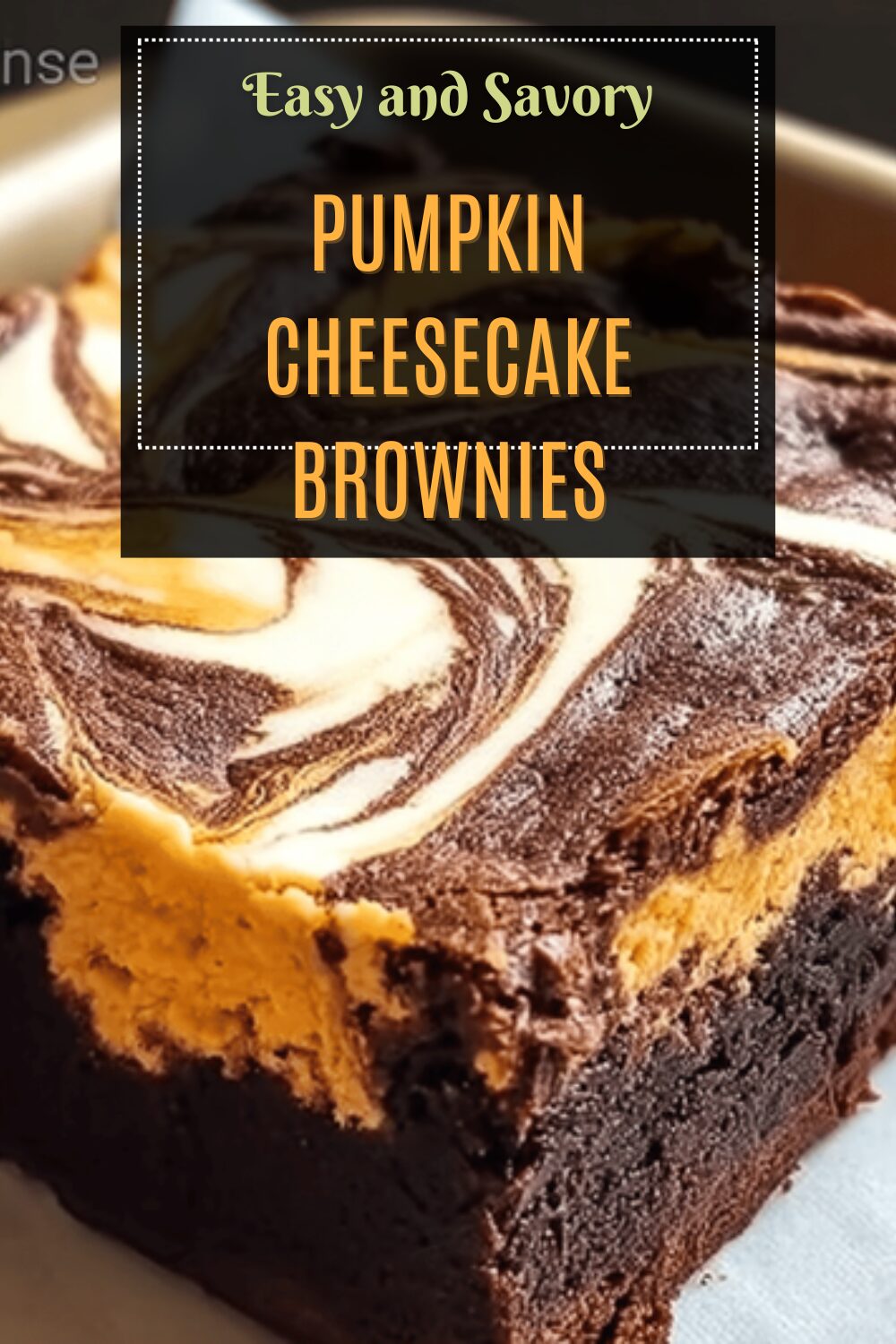 Pumpkin Cheesecake Brownies
