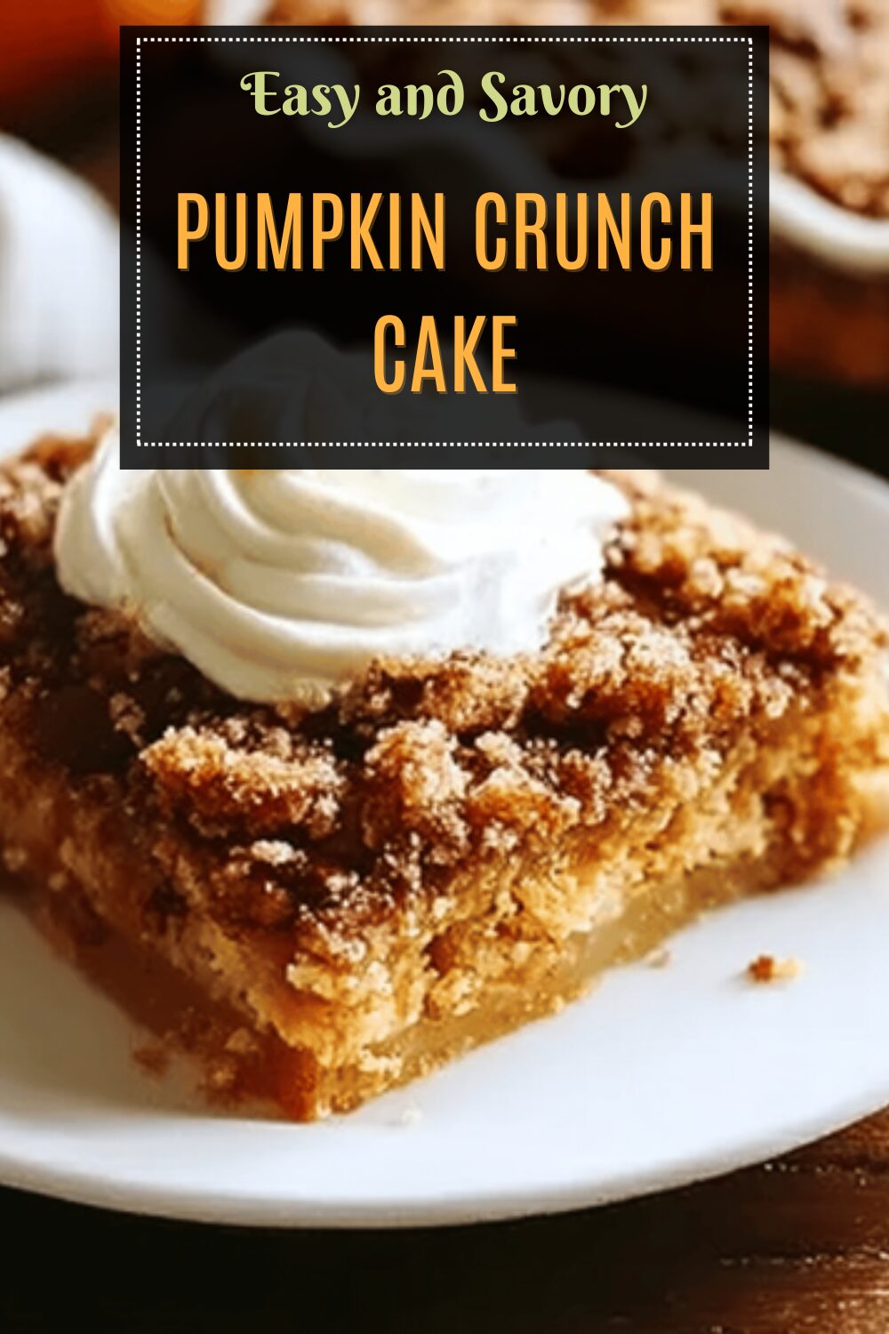 Pumpkin Crunch Cake