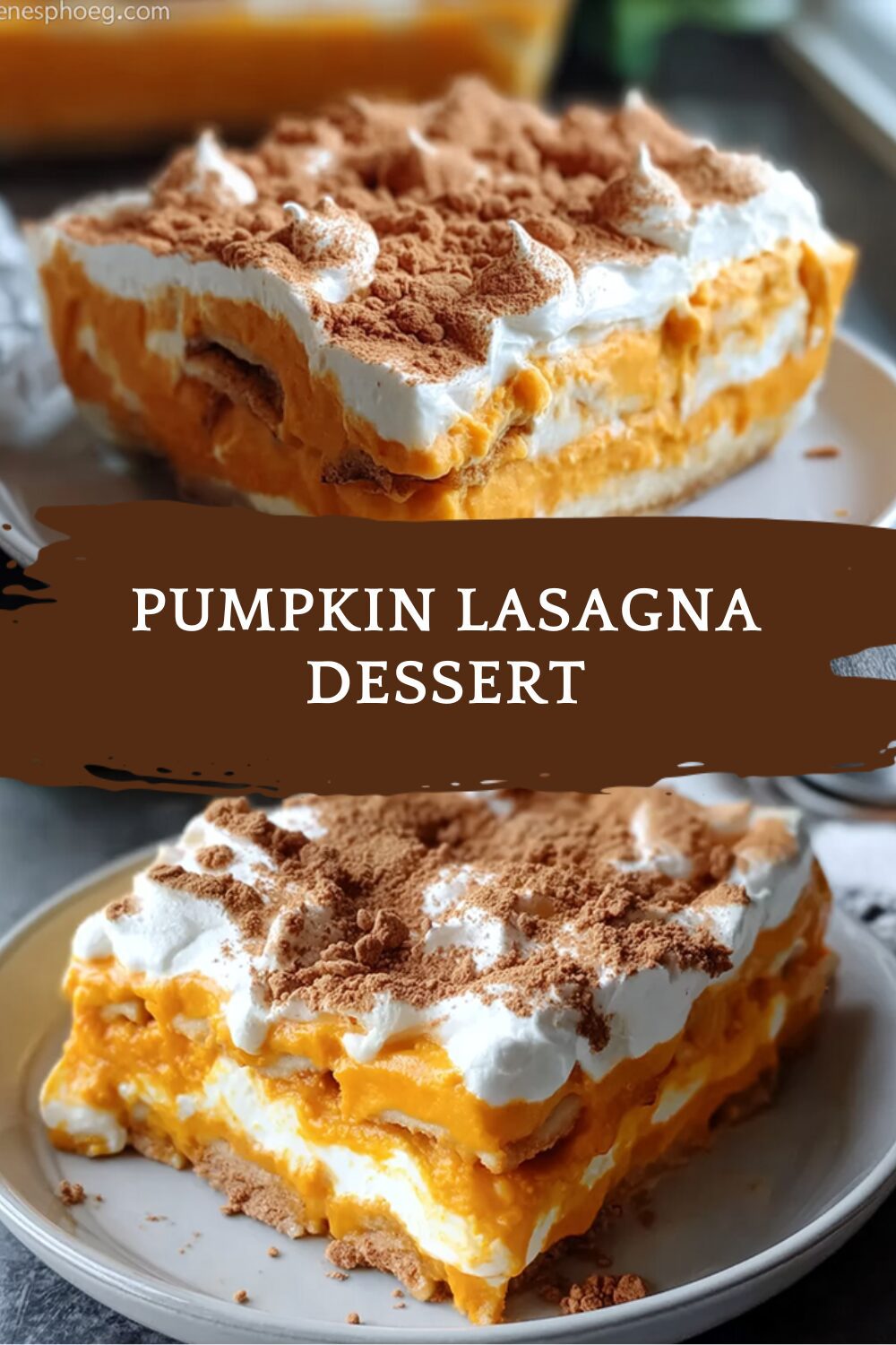 Pumpkin Lasagna Dessert