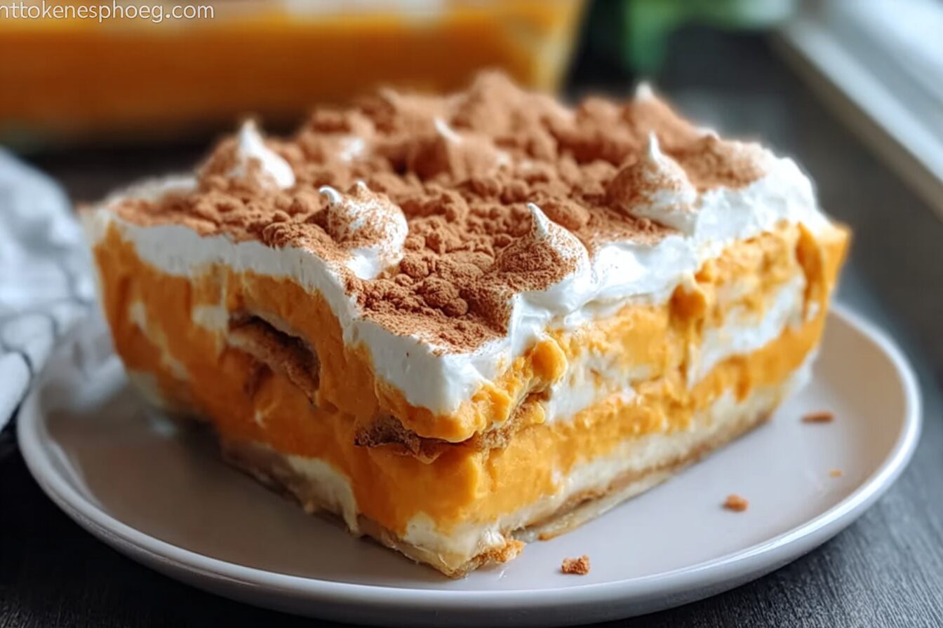 Pumpkin Lasagna Dessert