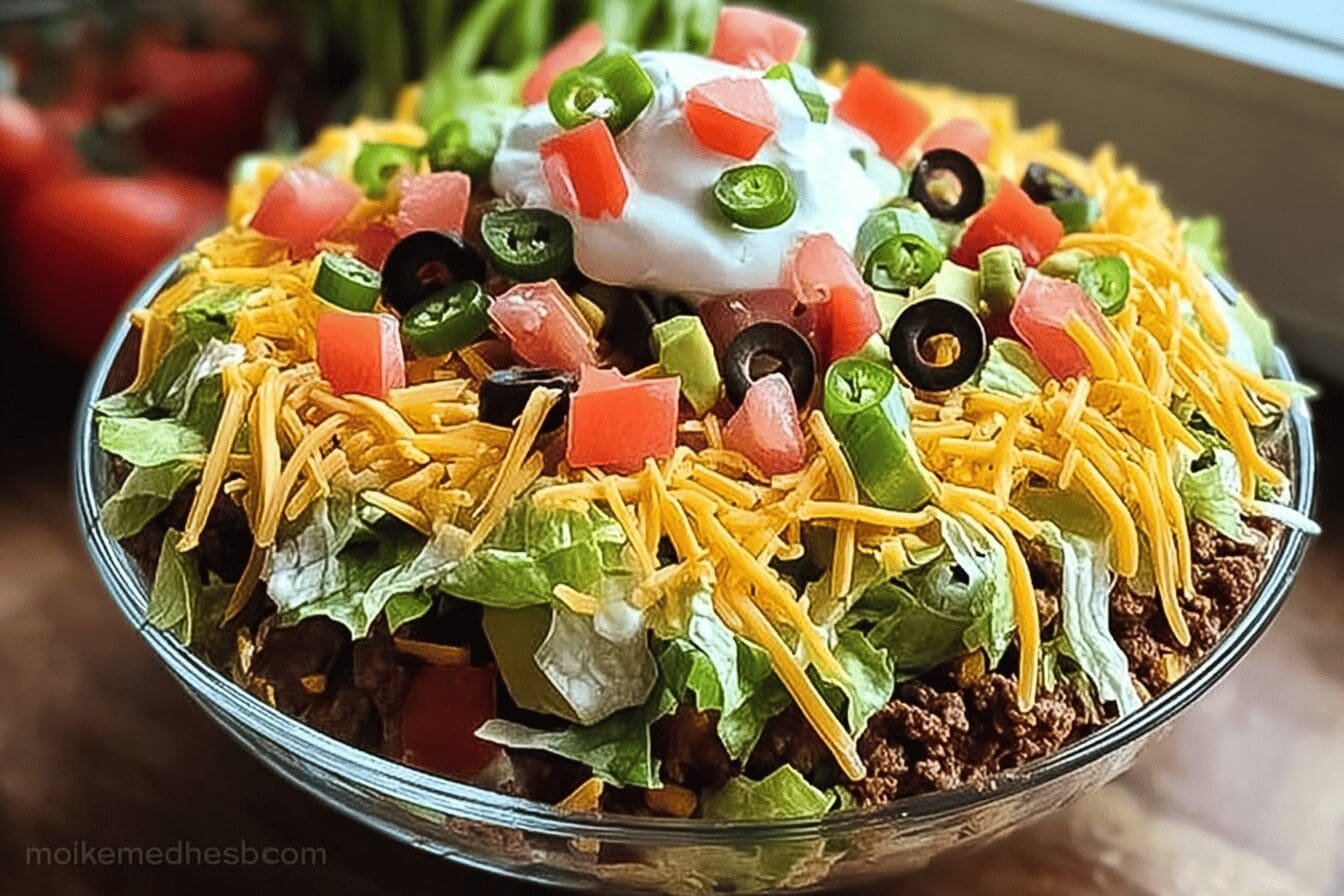 Seven Layer Taco Salad Recipe With Fresh Ingredients 2024