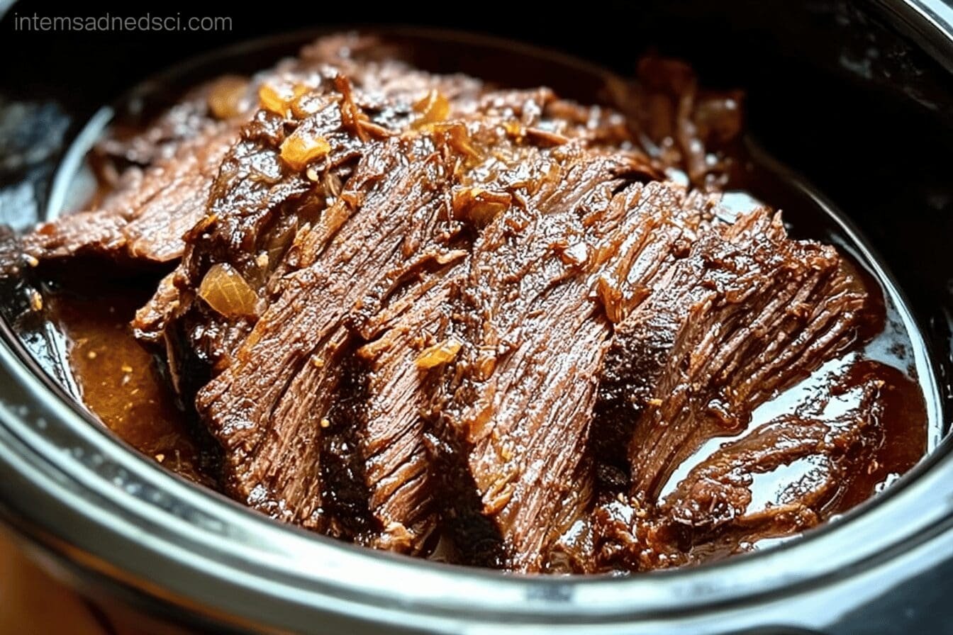 Slow Cooker Beef Brisket Recipe With Tangy BBQ Sauce