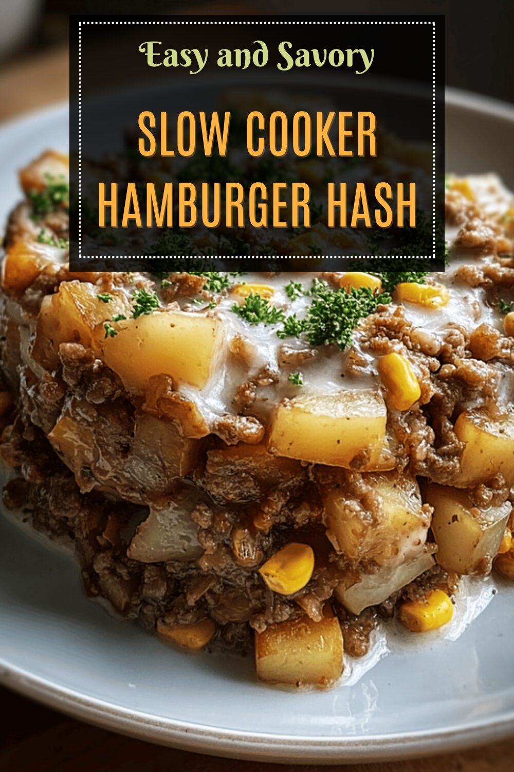 Slow Cooker Hamburger Hash