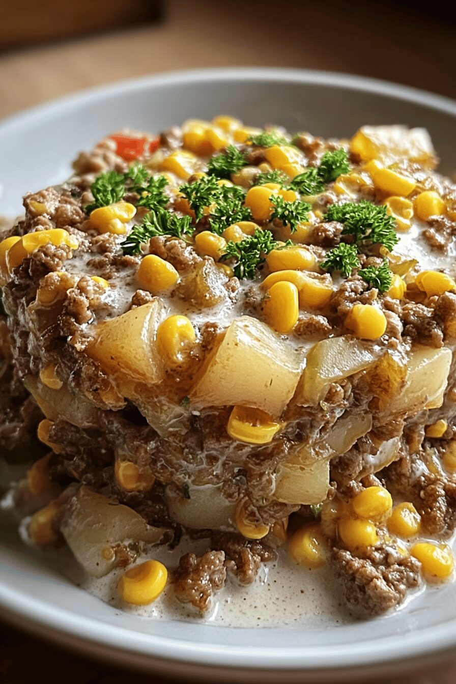 Slow Cooker Hamburger Hash
