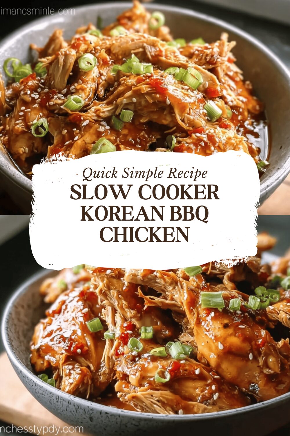Slow Cooker Korean Bbq Chicken