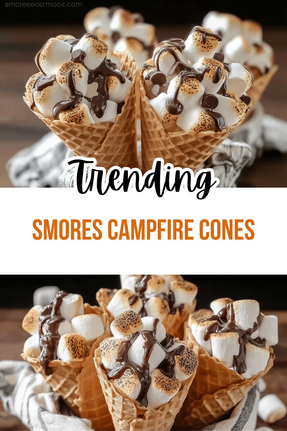 Smores Campfire Cones