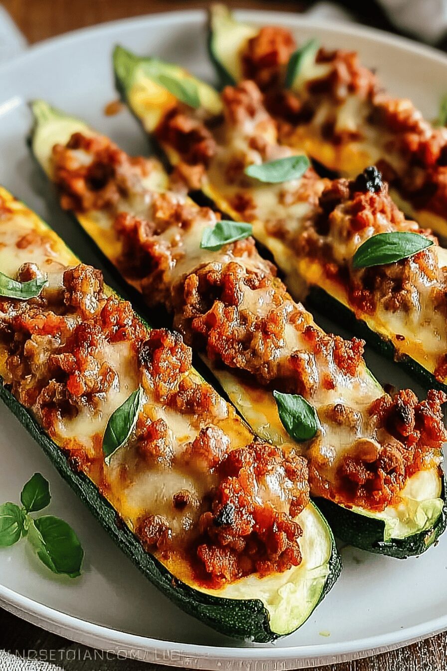 Stuffed Zucchini Boats
