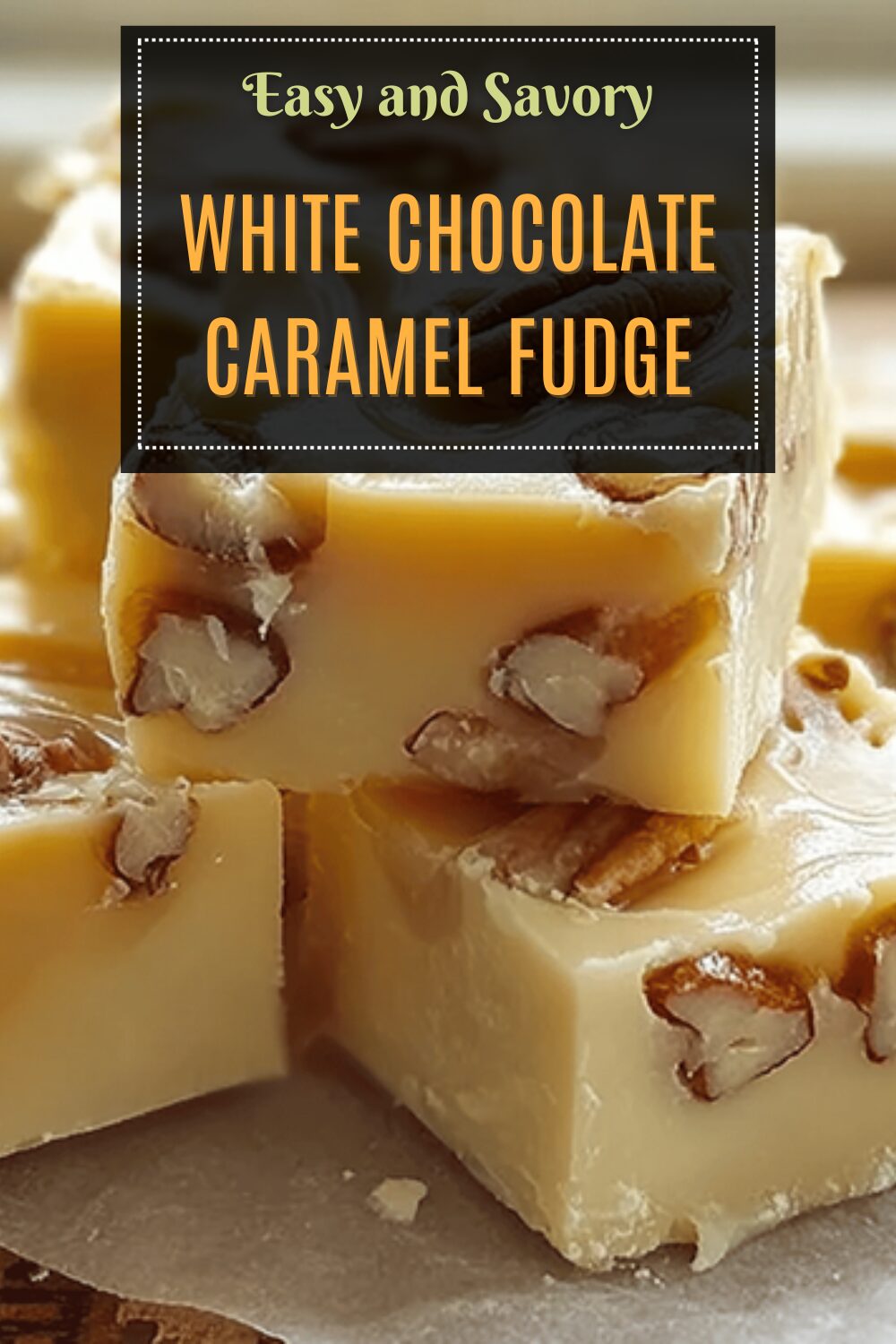 White Chocolate Caramel Fudge