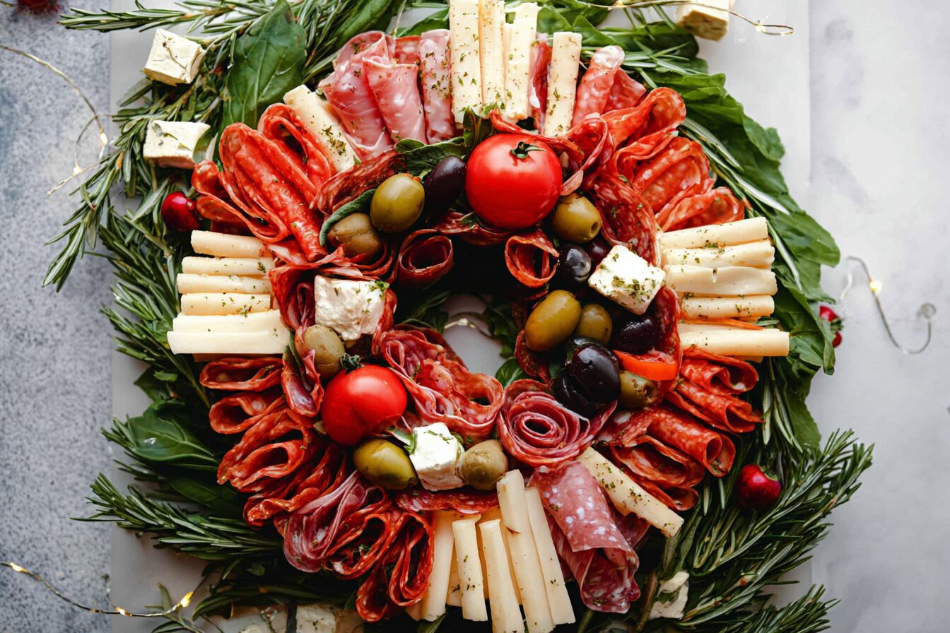 Antipasto Charcuterie Wreath