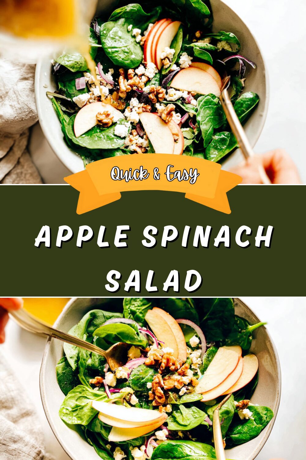 Apple Spinach Salad