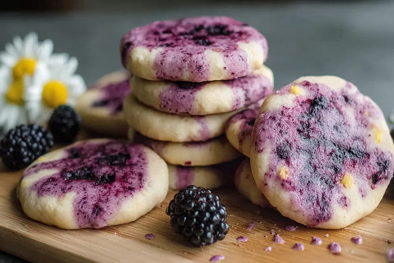 Lemon Raspberry Shortbread Cookies Black Raspberry Lemon Shortbread Cookies Recipe With Tangy Sweet Taste