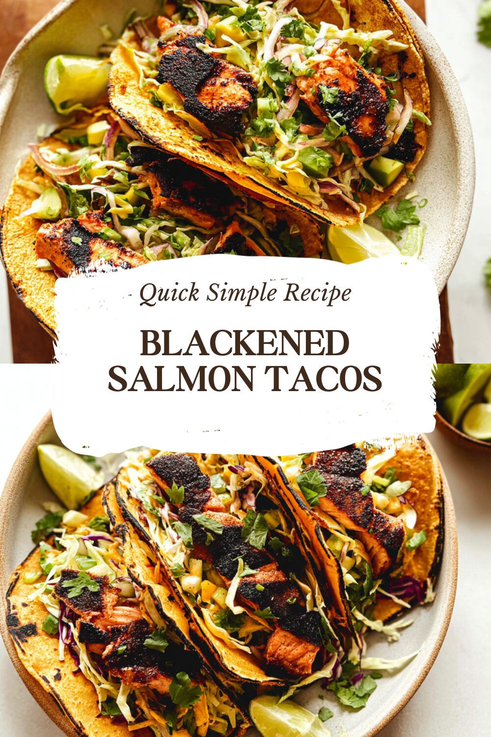 Blackened Salmon Tacos